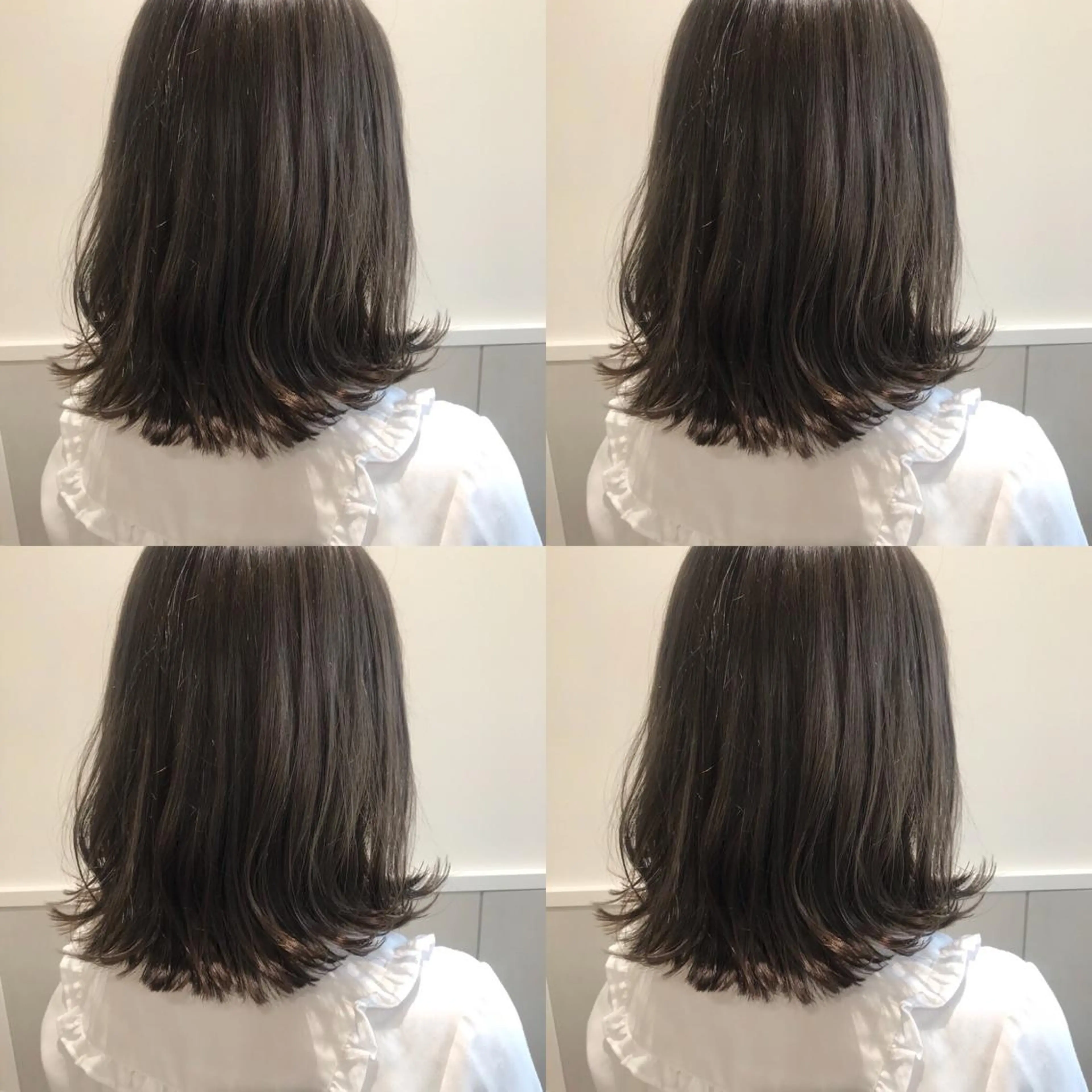 ミディアム カラー カット ヘアカラー 小栗 麻衣のヘアスタイル