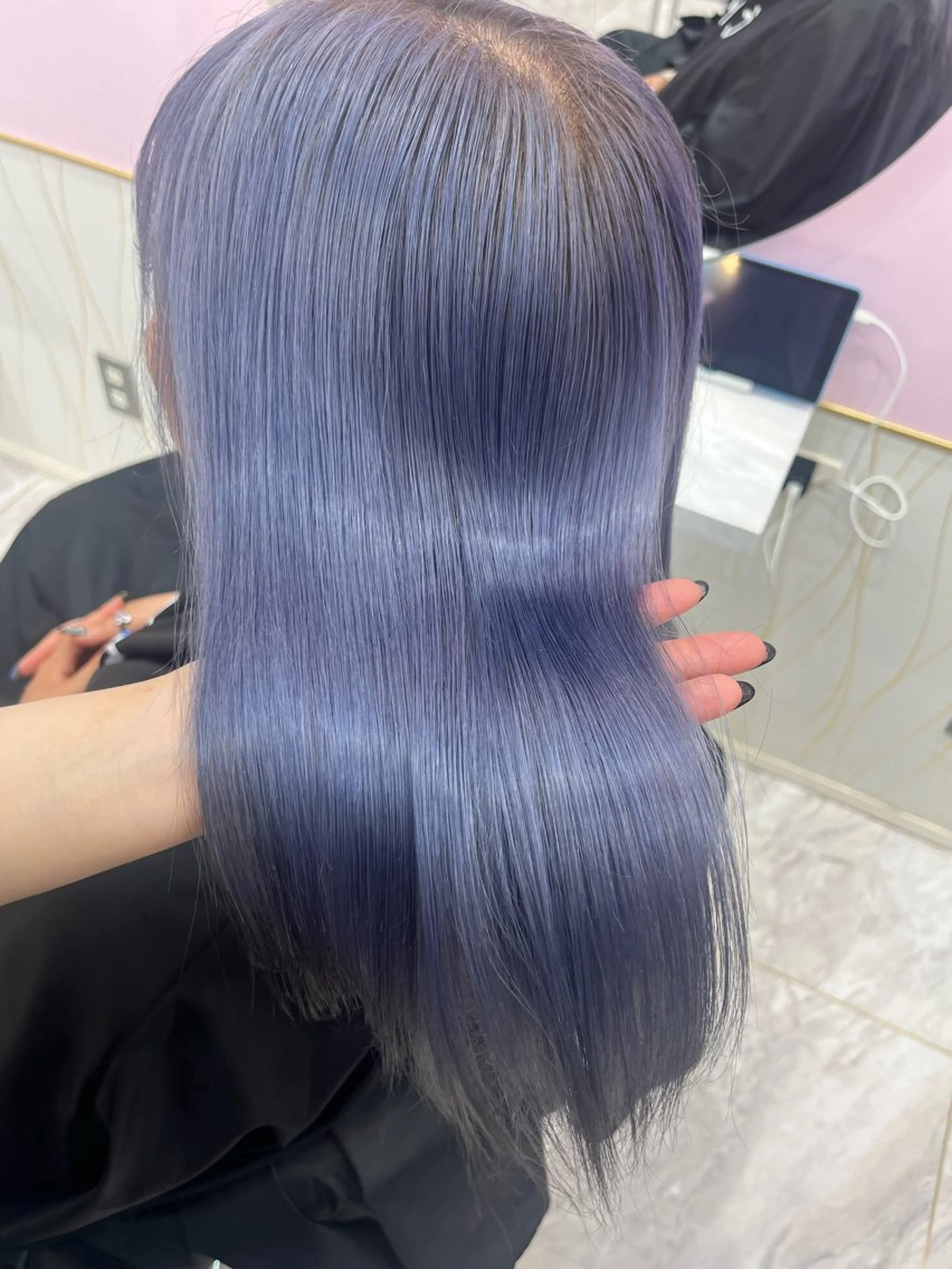 ロング ヘアカラー ハイトーン/渋谷 韓国風/Narukaのヘアスタイル