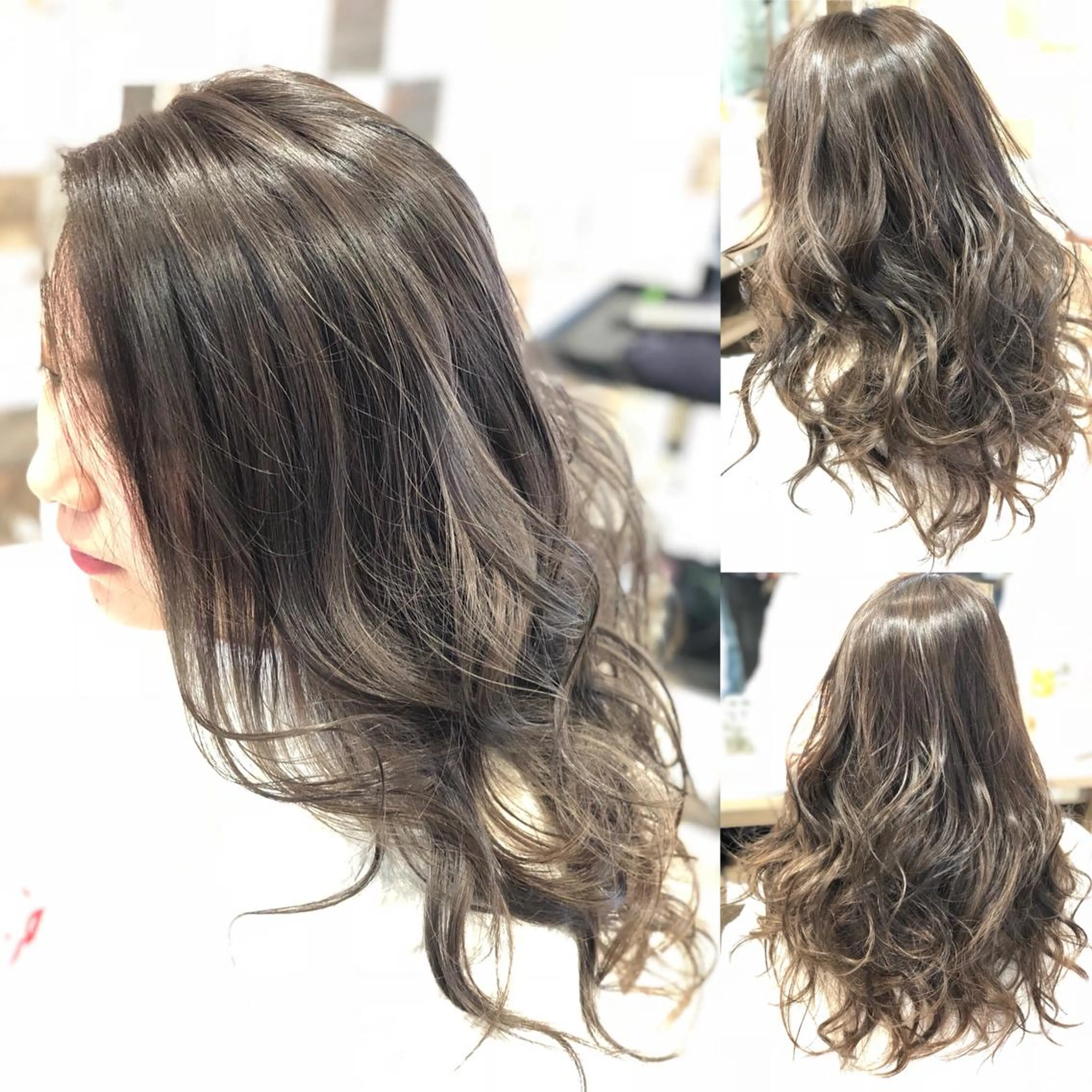 セミロング カラー ヘアカラー トリートメント 上村 将人のヘアスタイル
