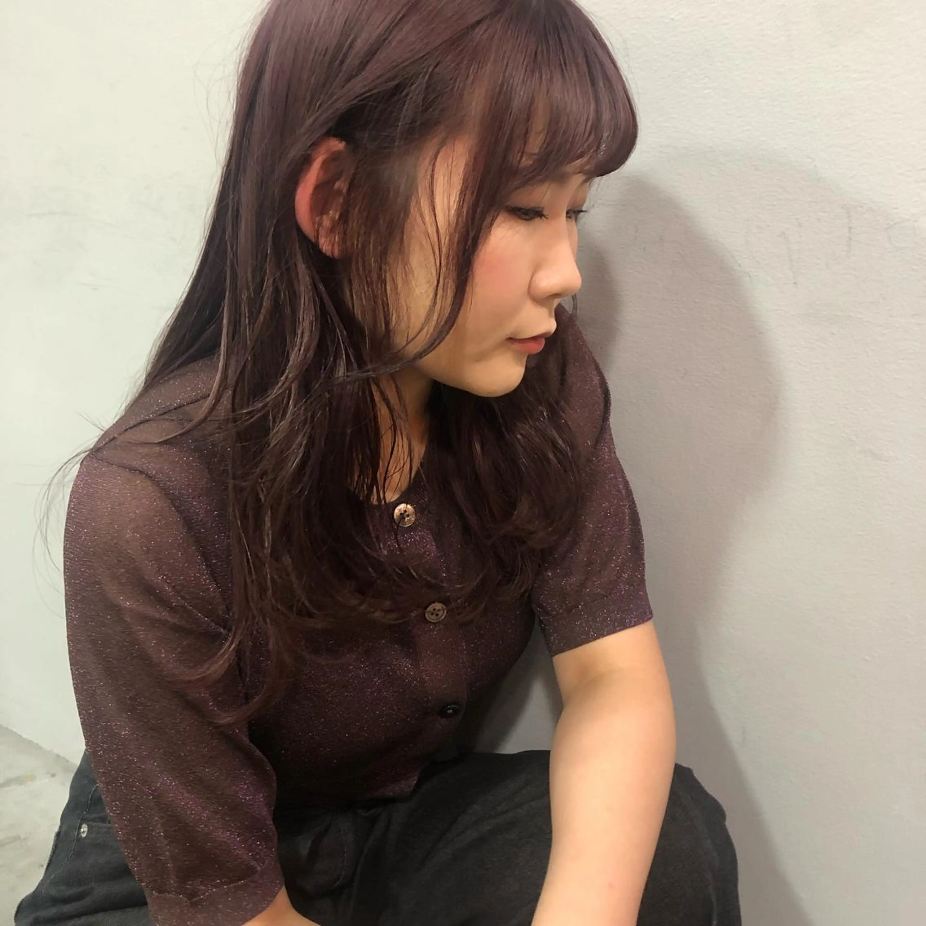 カラー ブリーチ ダブルカラー ラベンダーカラー ブリーチなしカラー ピンクカラー 当日予約大歓迎💗 依田瑞希のヘアスタイル