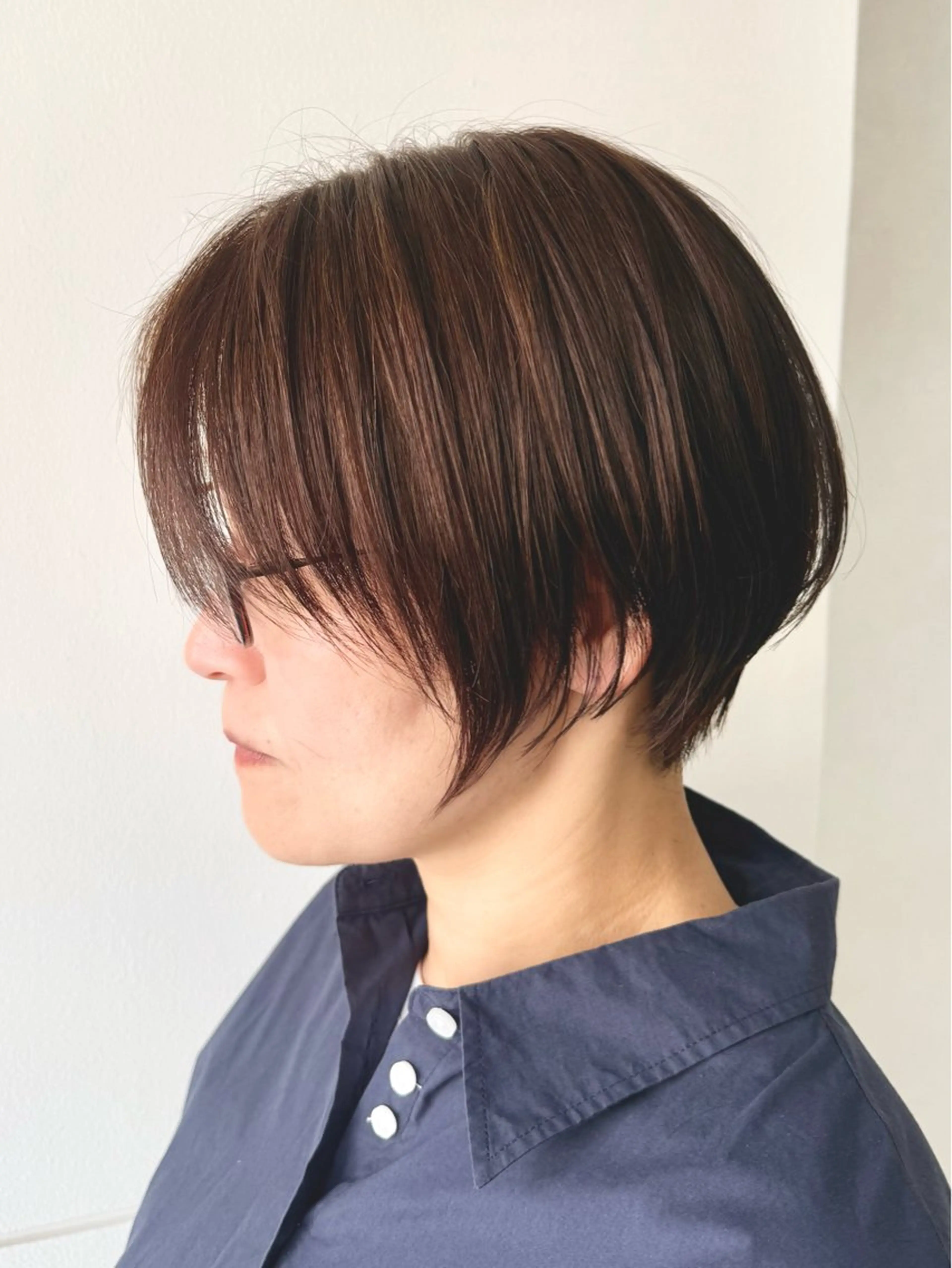 ショート 白髪ぼかし×ショート ハイライト×玉山直哉のヘアスタイル