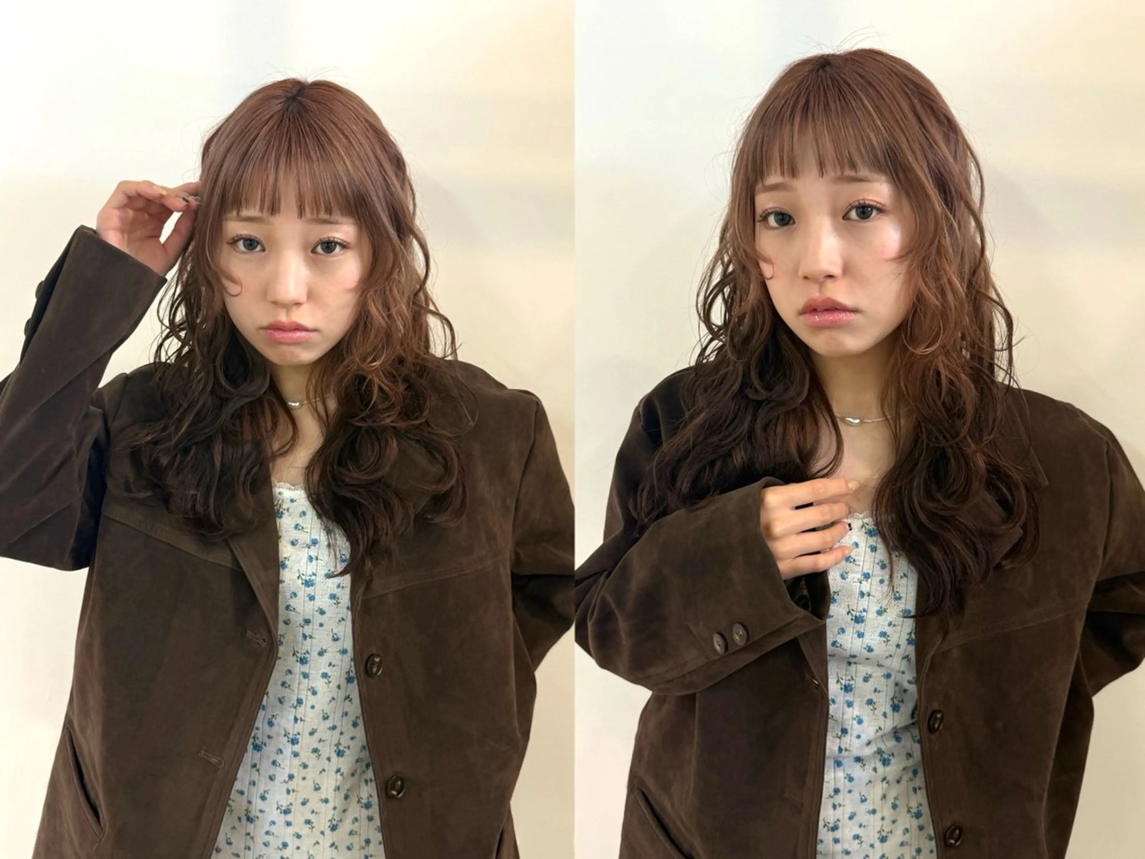 ロング カット ヘアカラー トリートメント fit /Rihoのヘアスタイル