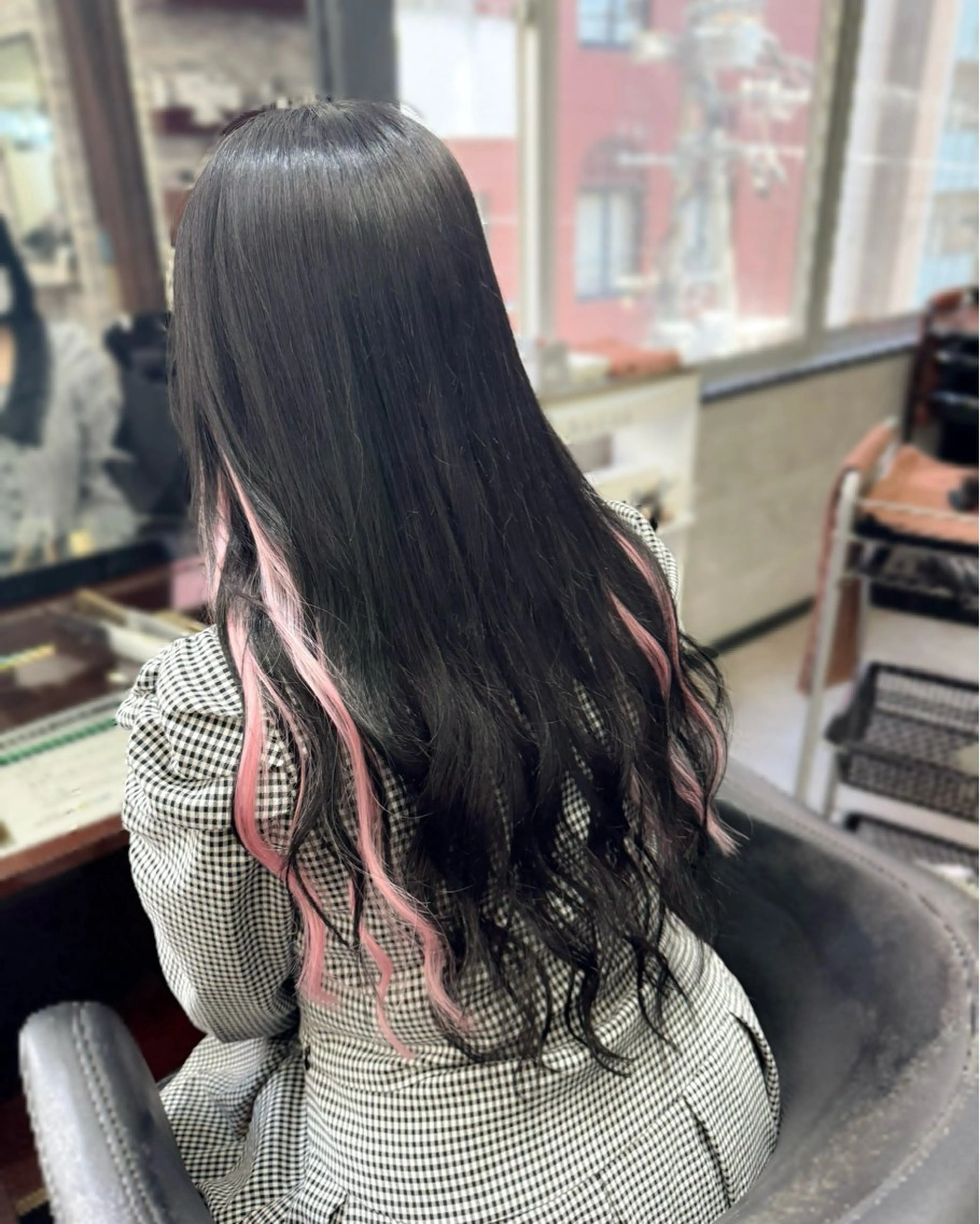 ロング カット エクステ ハイトーンエクステ 🎩カズキ🎩のヘアスタイル