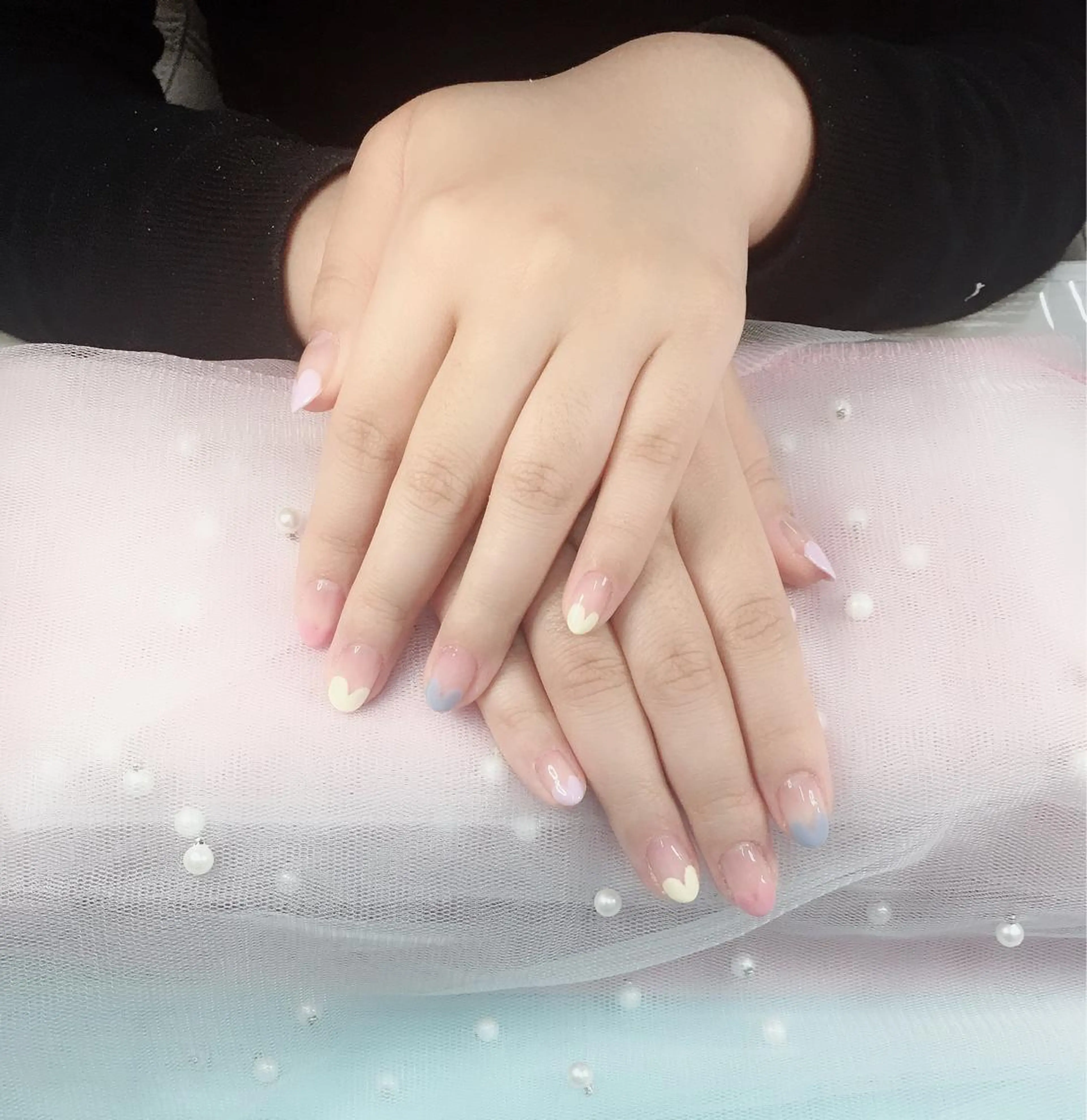 カラー ネイル フレンチネイル キラー美 上野のネイルデザイン