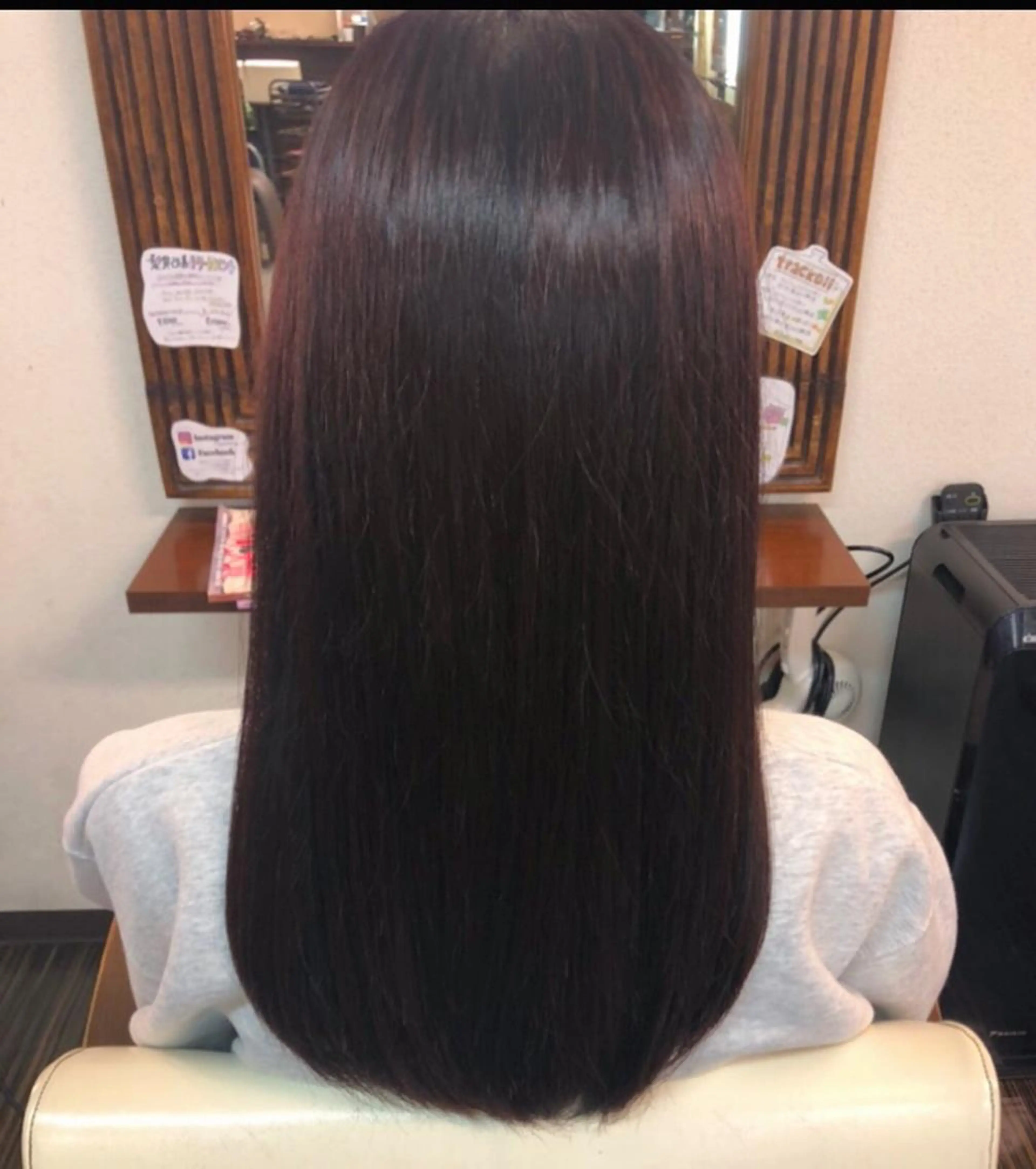 ☆ミニモ限定☆顔周りｏｒハチ上ストレート＋超音波トリートメント★※ブリーチ毛不可の写真