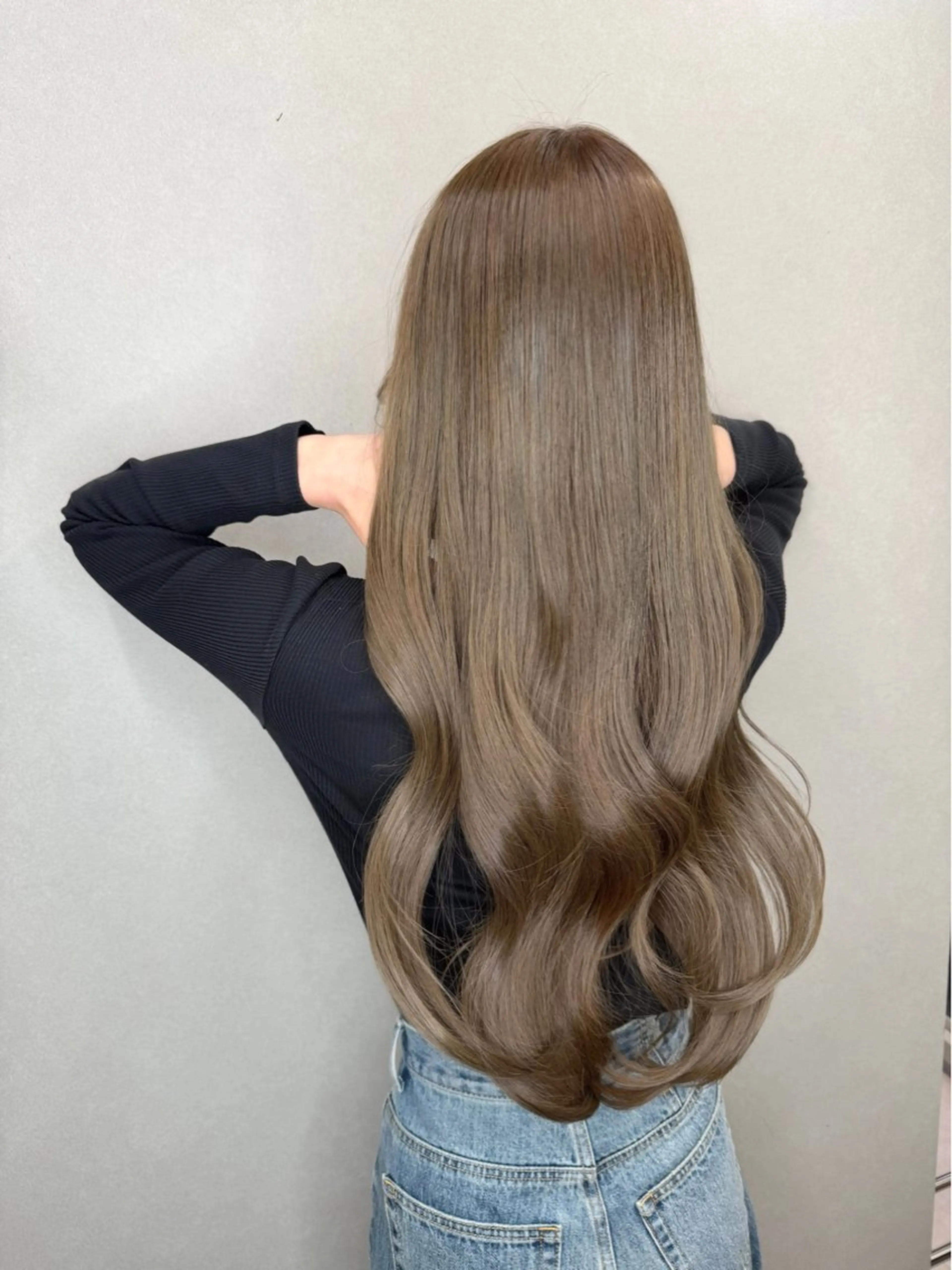 ロング カラー 透明感カラー 髪質改善 ヘアカラー トリートメント 今井 勝也のヘアスタイル