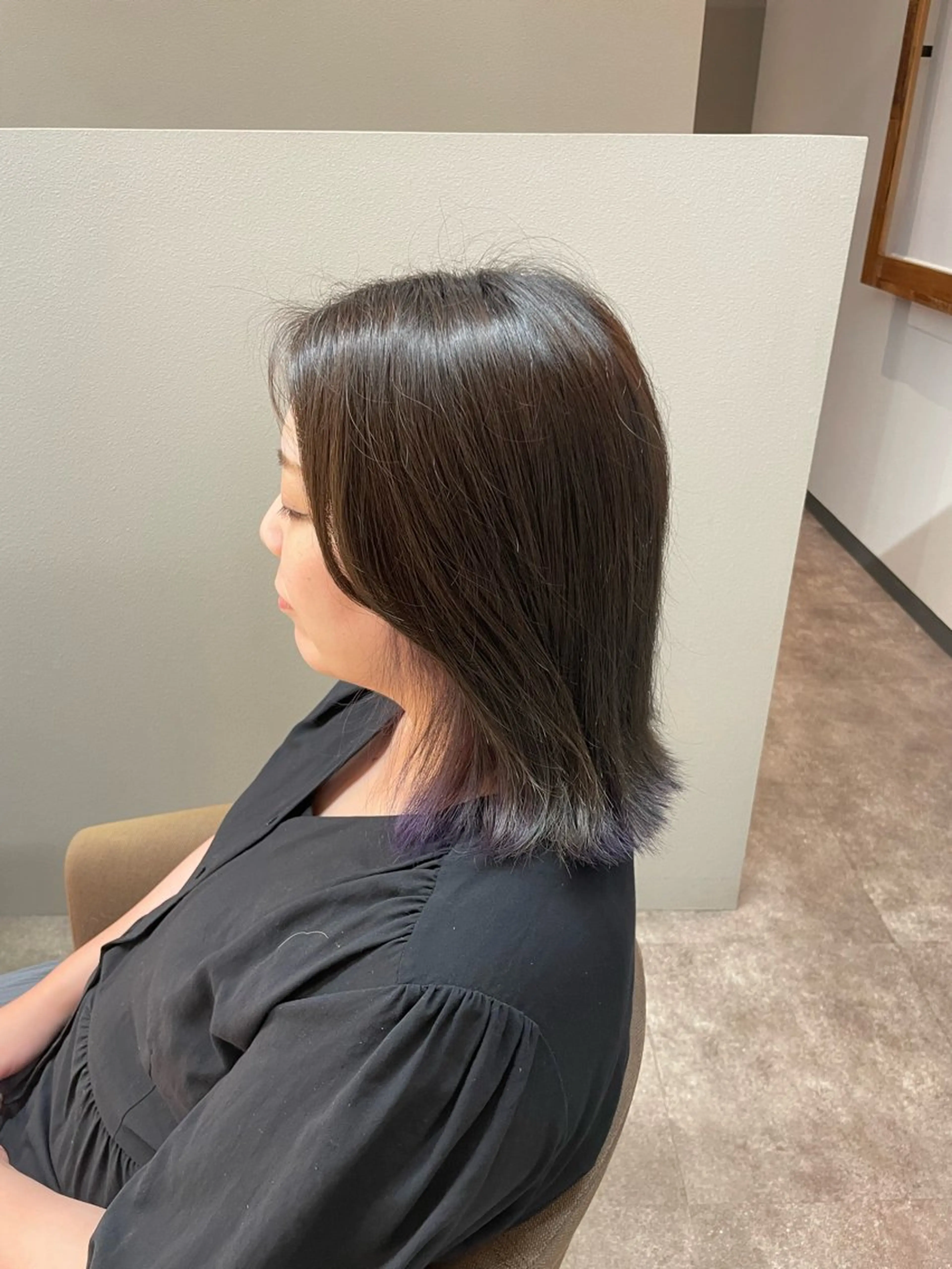 ミディアム パープルカラー ヘアカラー ❄️透明感カラー / ハイトーン❄️WAOのヘアスタイル