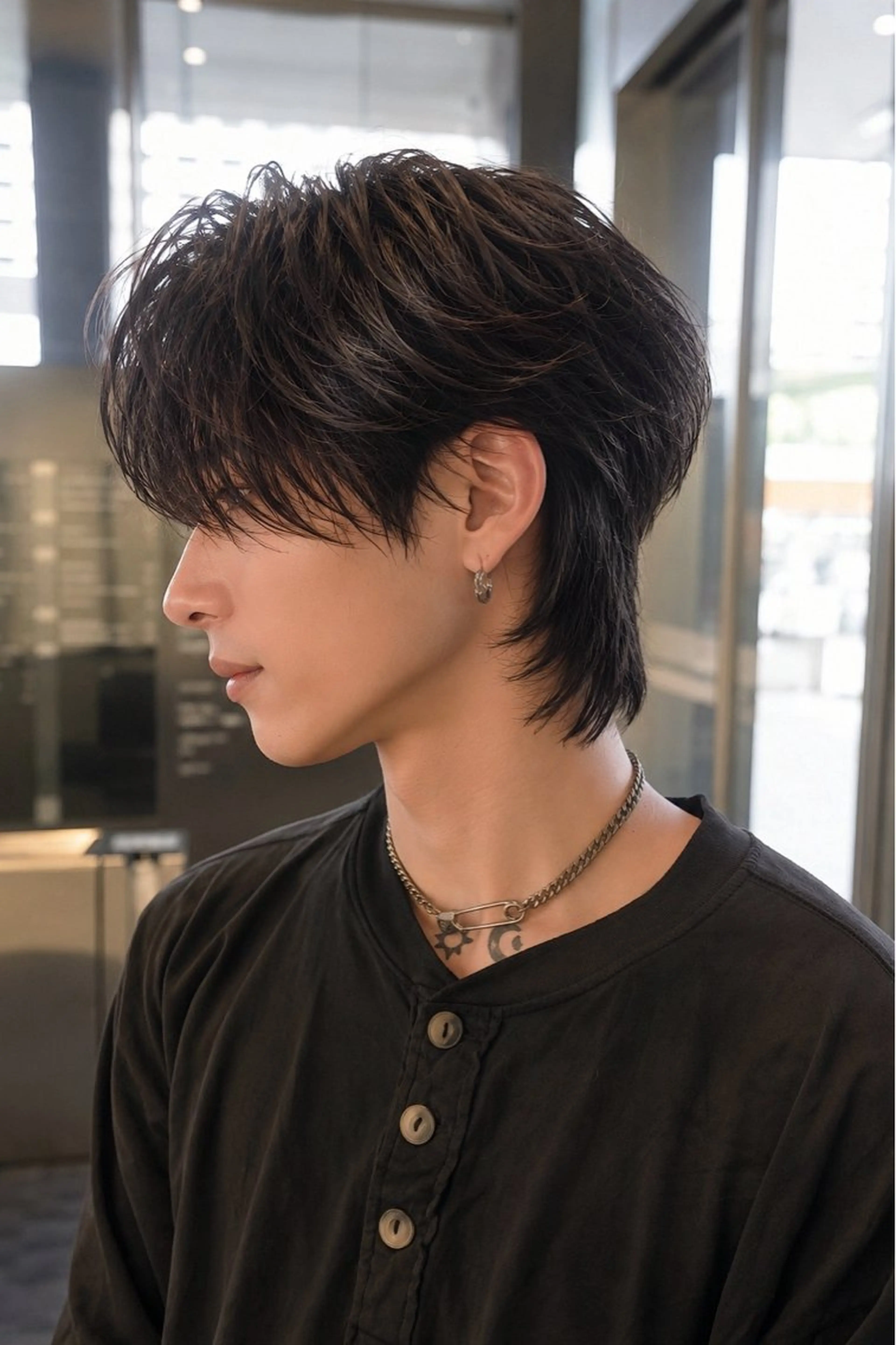 ショート パーマ カット パーマ 湖城 恵吾のヘアスタイル