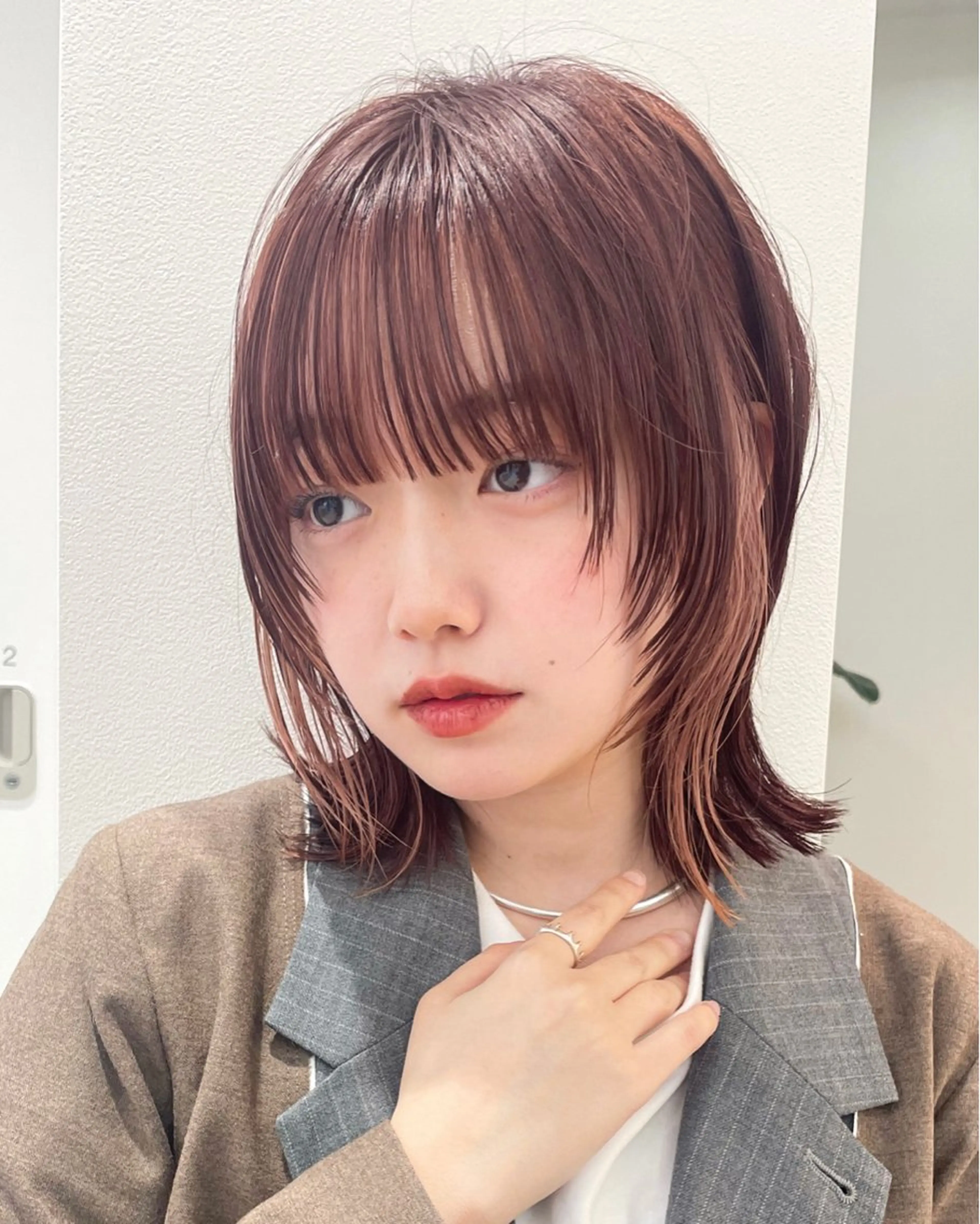 ミディアム レイヤーカット パーマモデル募集中 Unami 太田英寿のヘアスタイル