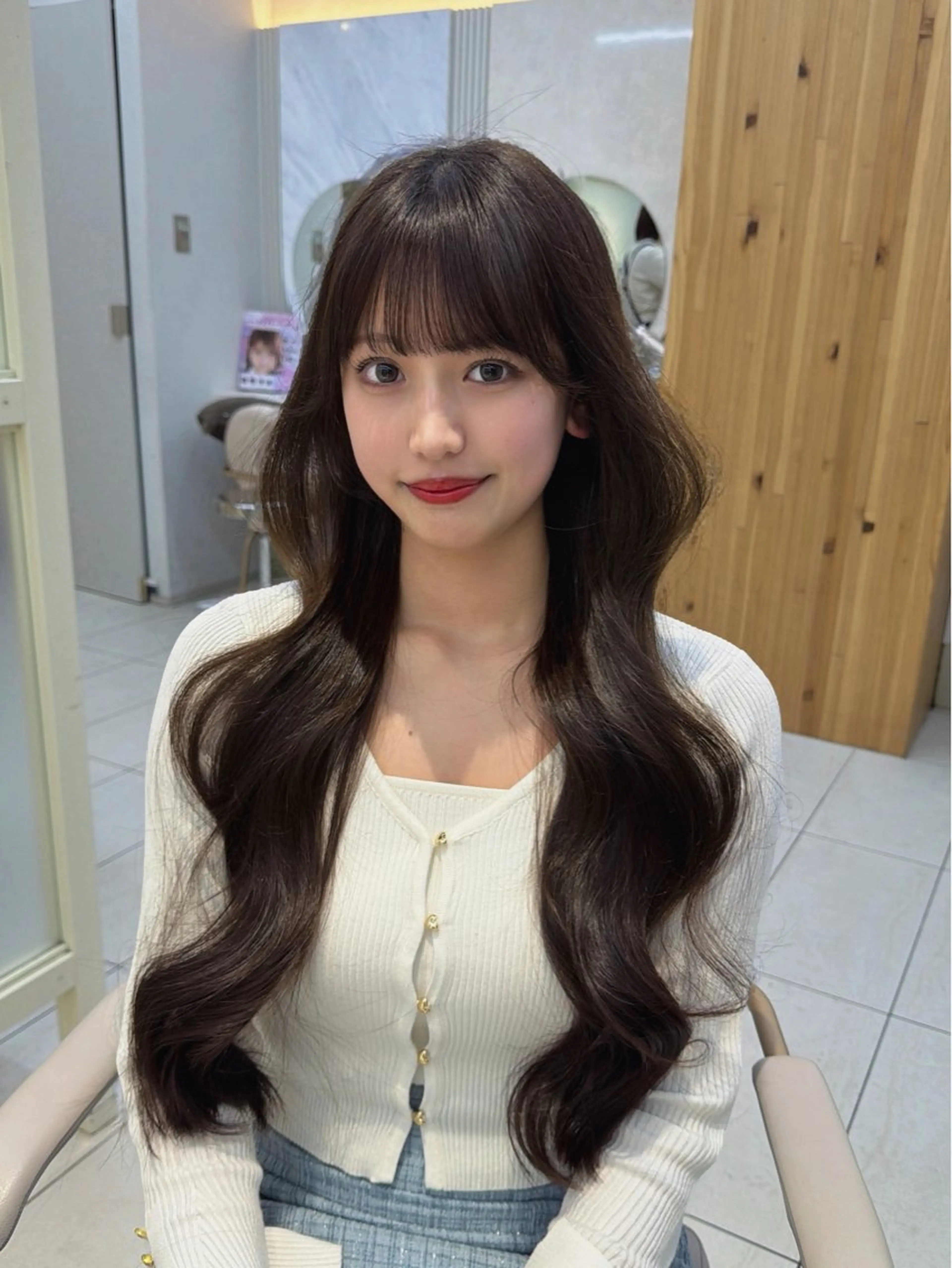 ロング カット ヘアカラー トリートメント レイヤー/顔周り /韓国ヘア/TAKUのヘアスタイル
