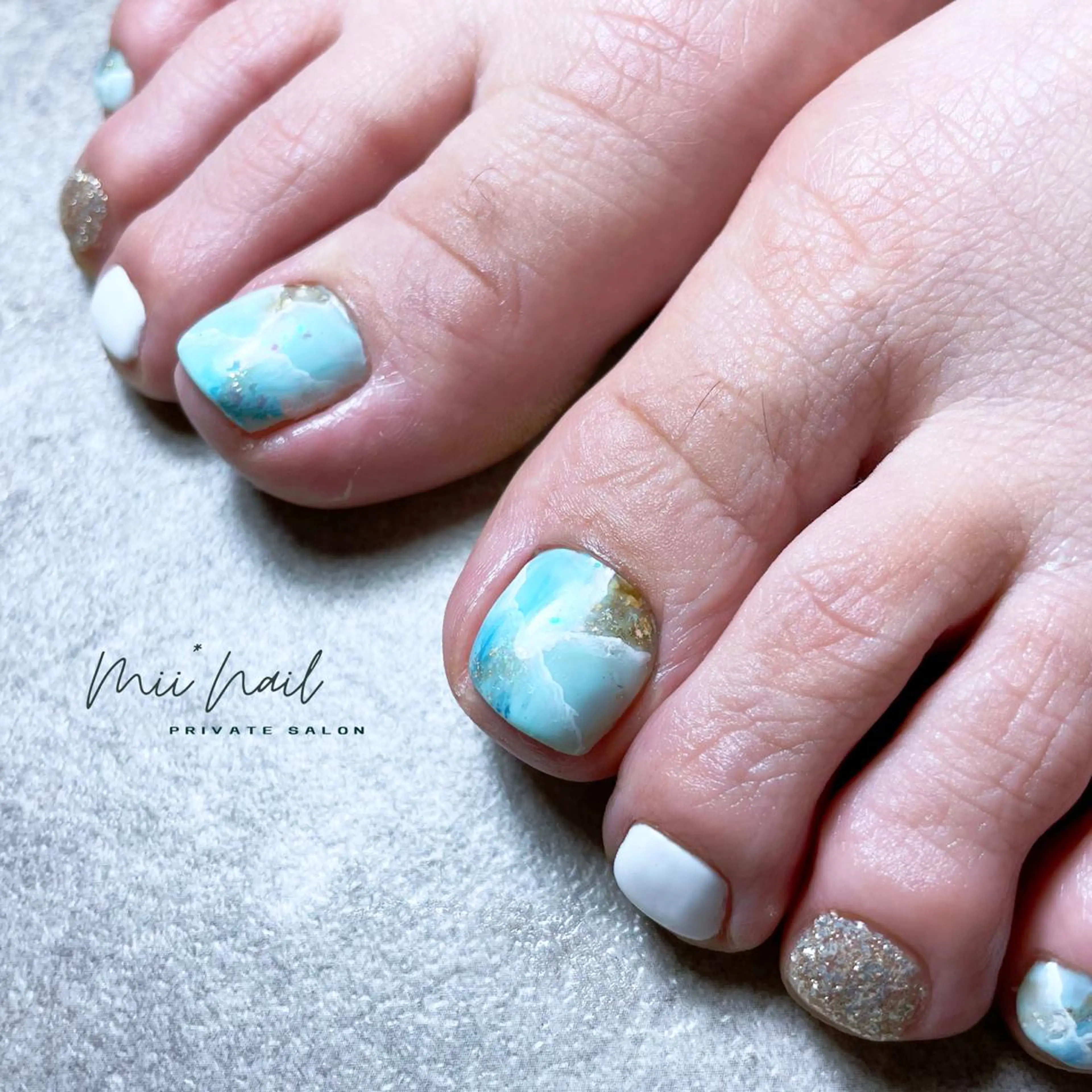 フット👣お好きなデザインアート片足2本ずつ(キャラ系別途) 初回オフ無料の写真