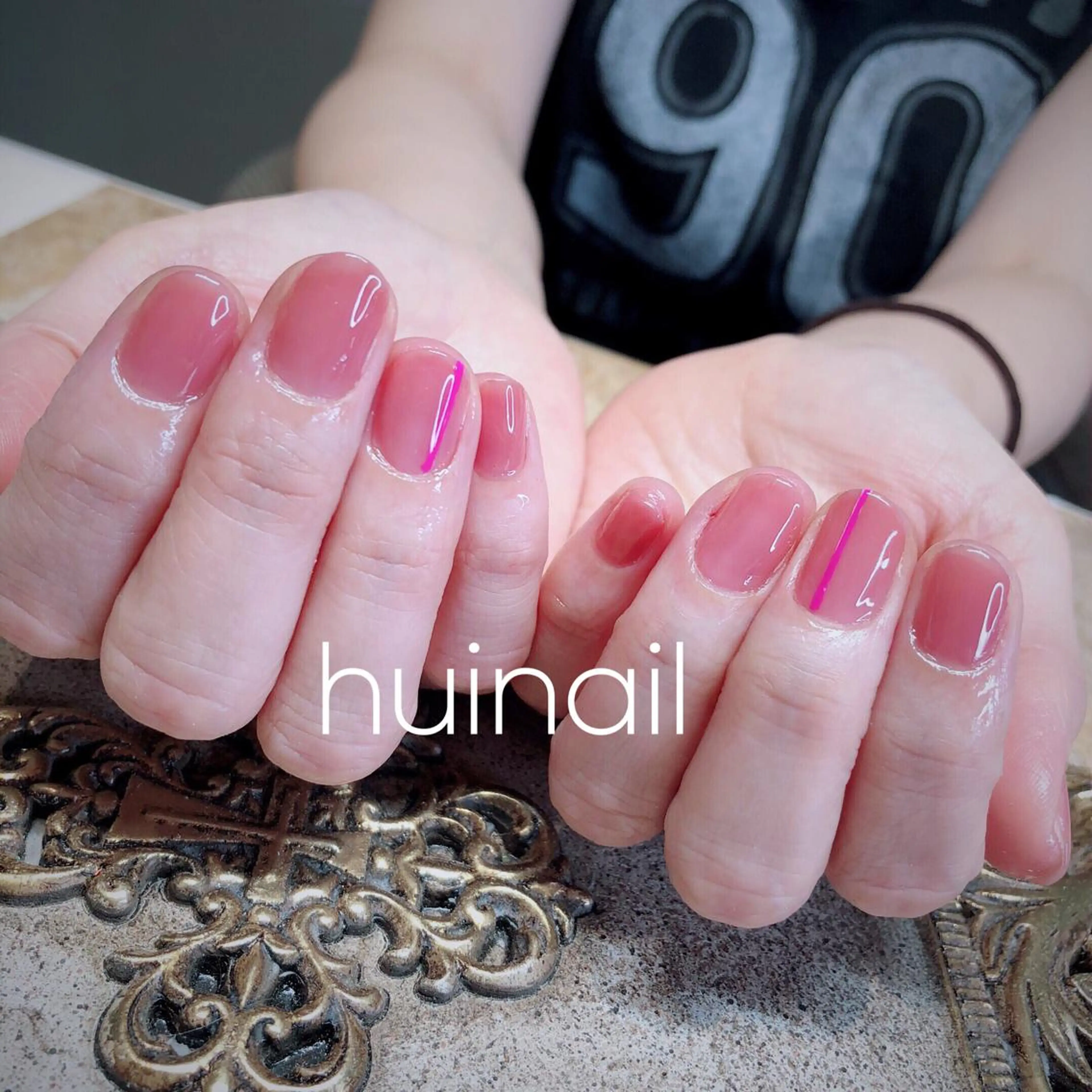 ショート めぐみのネイルサロン スタッフ練習のネイルデザイン