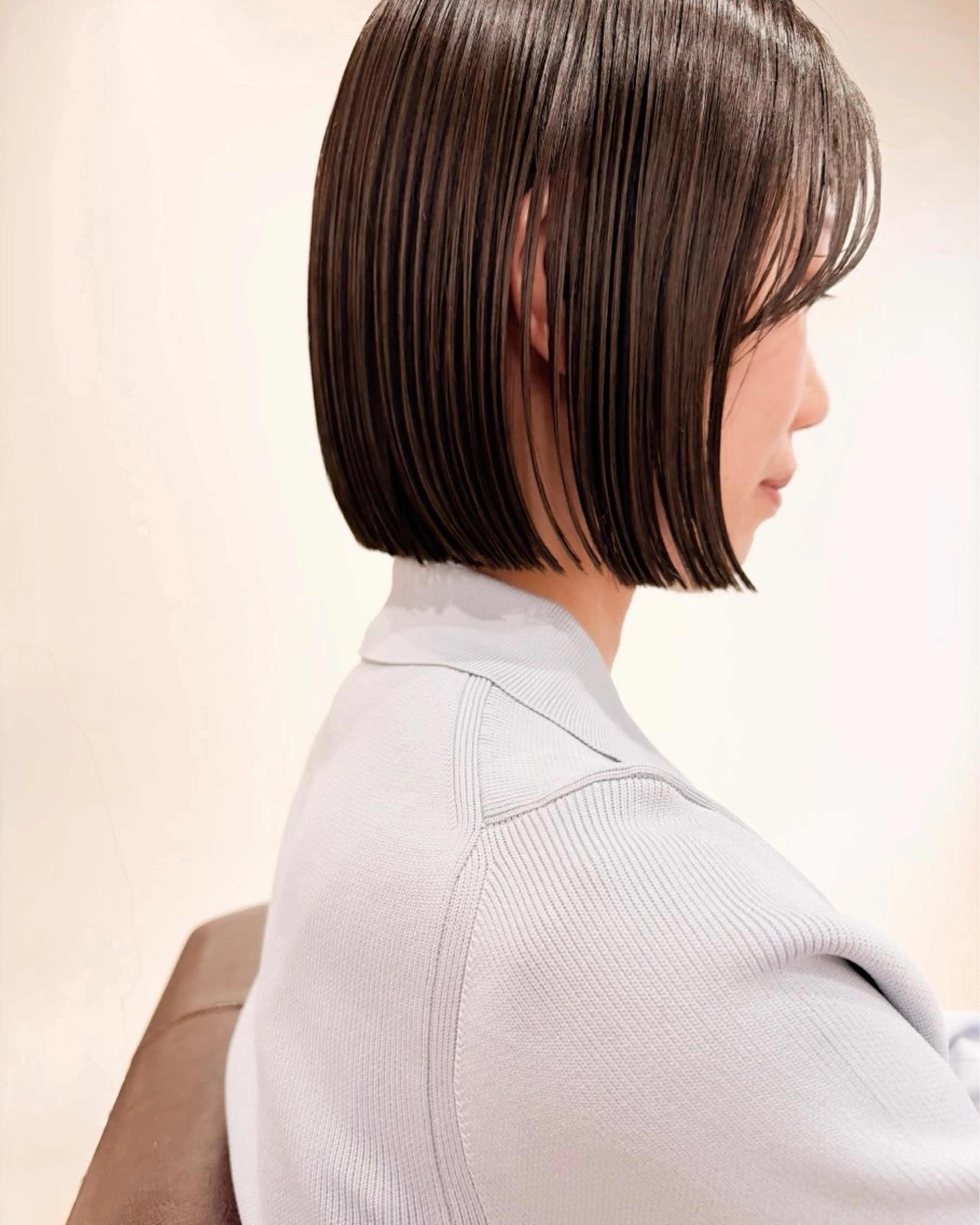 ショート カラー グレージュ オリーブグレージュ オリーブグレー ボブ カット ヘアカラー トリートメント 板谷みさき /似合わせBobのヘアスタイル