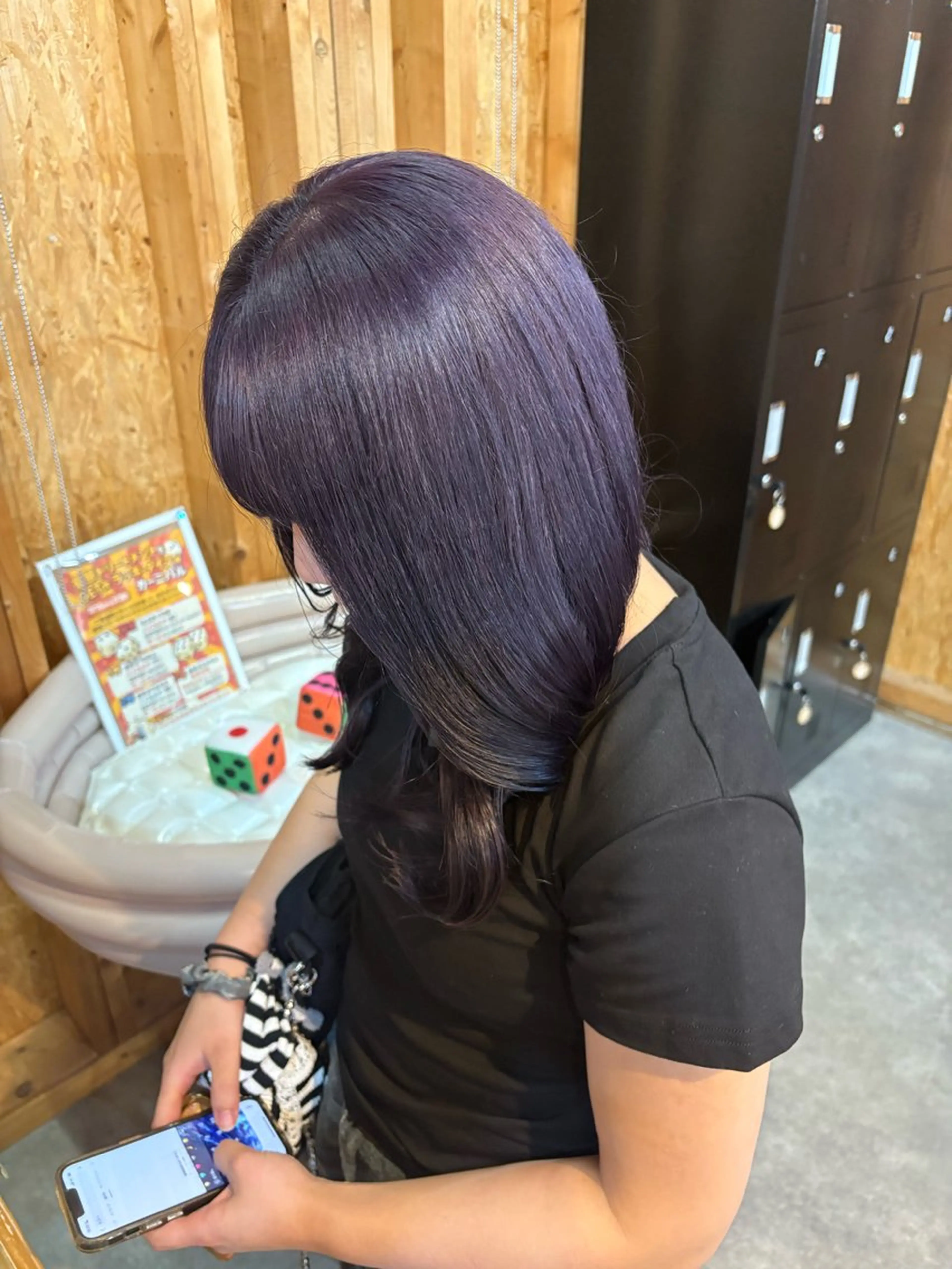 カラー まろみ暖色×ボブ ×chia🕯のヘアスタイル