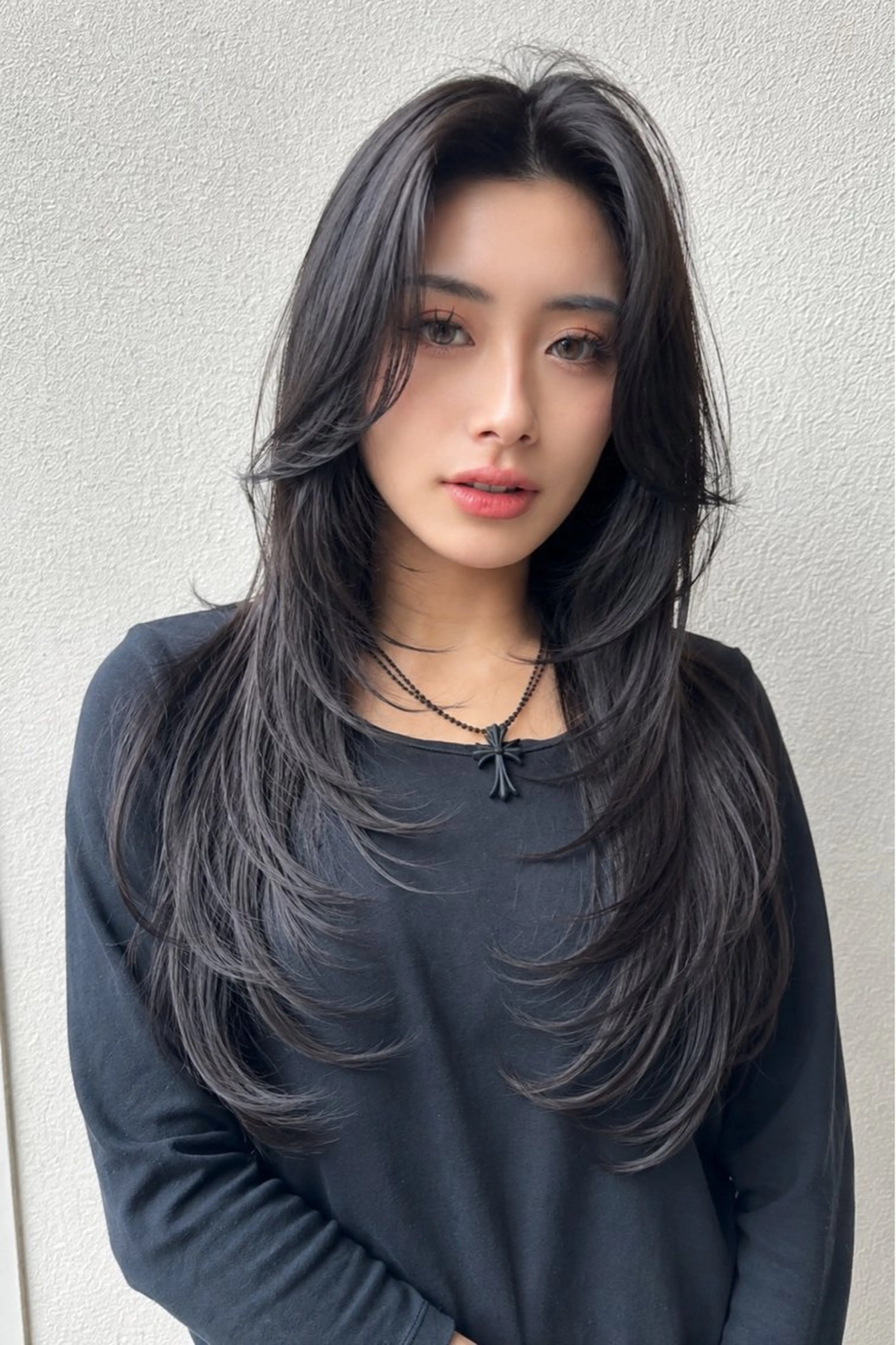 ロング レイヤーカット 清水 翔太のヘアスタイル