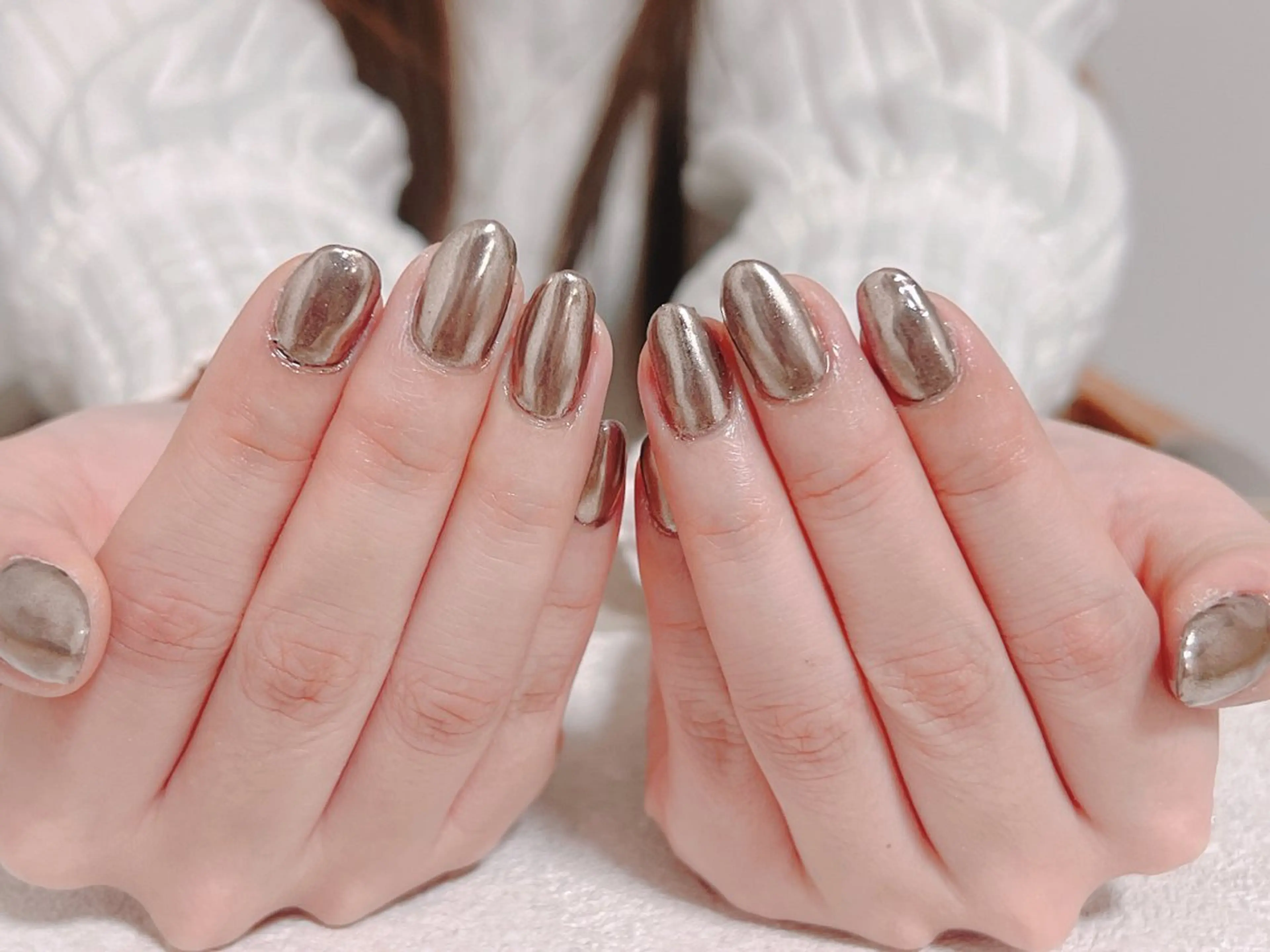 ネイル オーロラネイル フットネイル フレンチネイル ジェルネイル 韓国ネイル ハンドネイル mogunail &blowのネイルデザイン