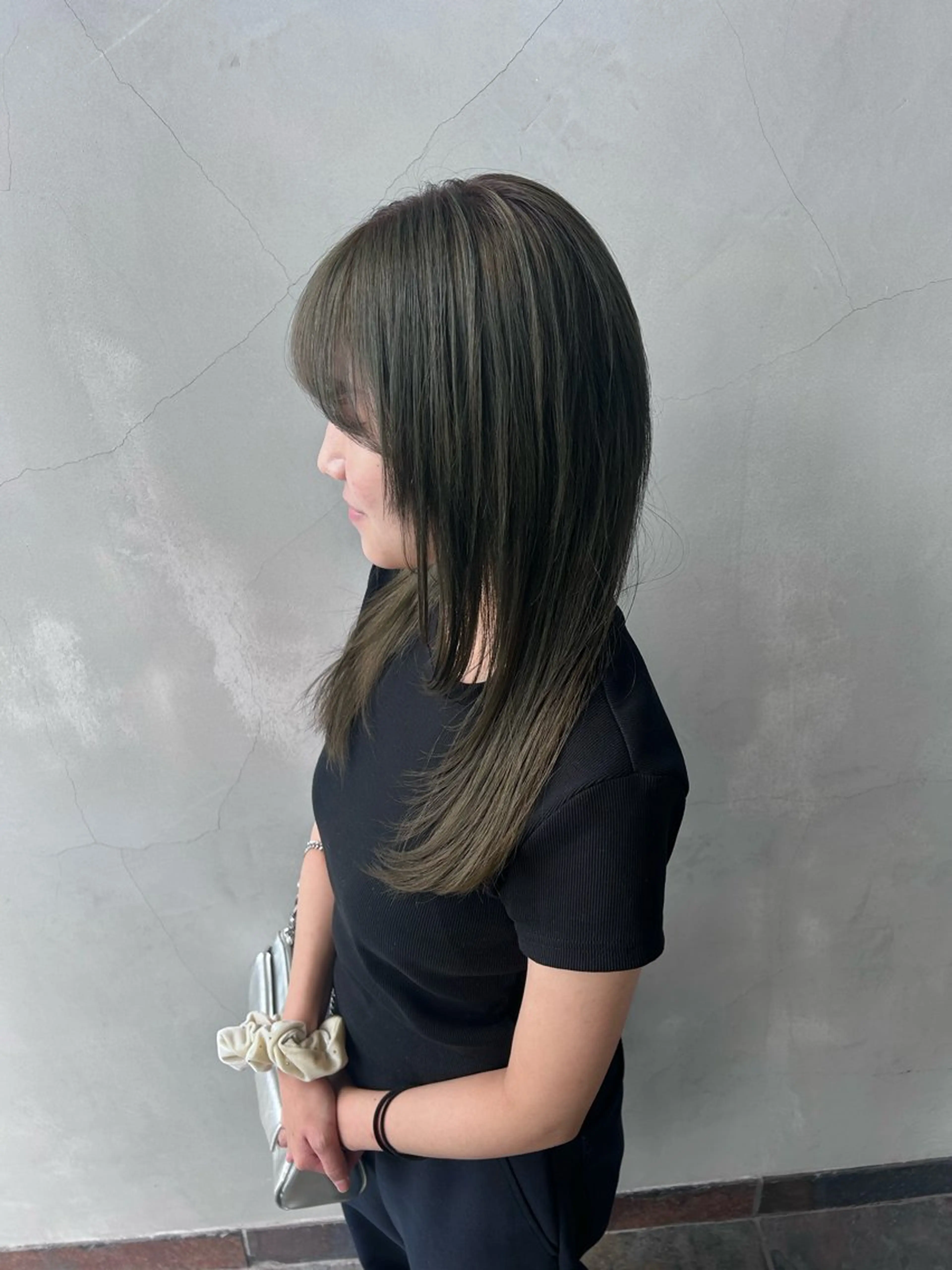 ロング 顔周りカット 髪質改善 韓国風ヘア レイヤーカット トリートメント maoお洒落ヘア🎀 bob絶妙colorのヘアスタイル