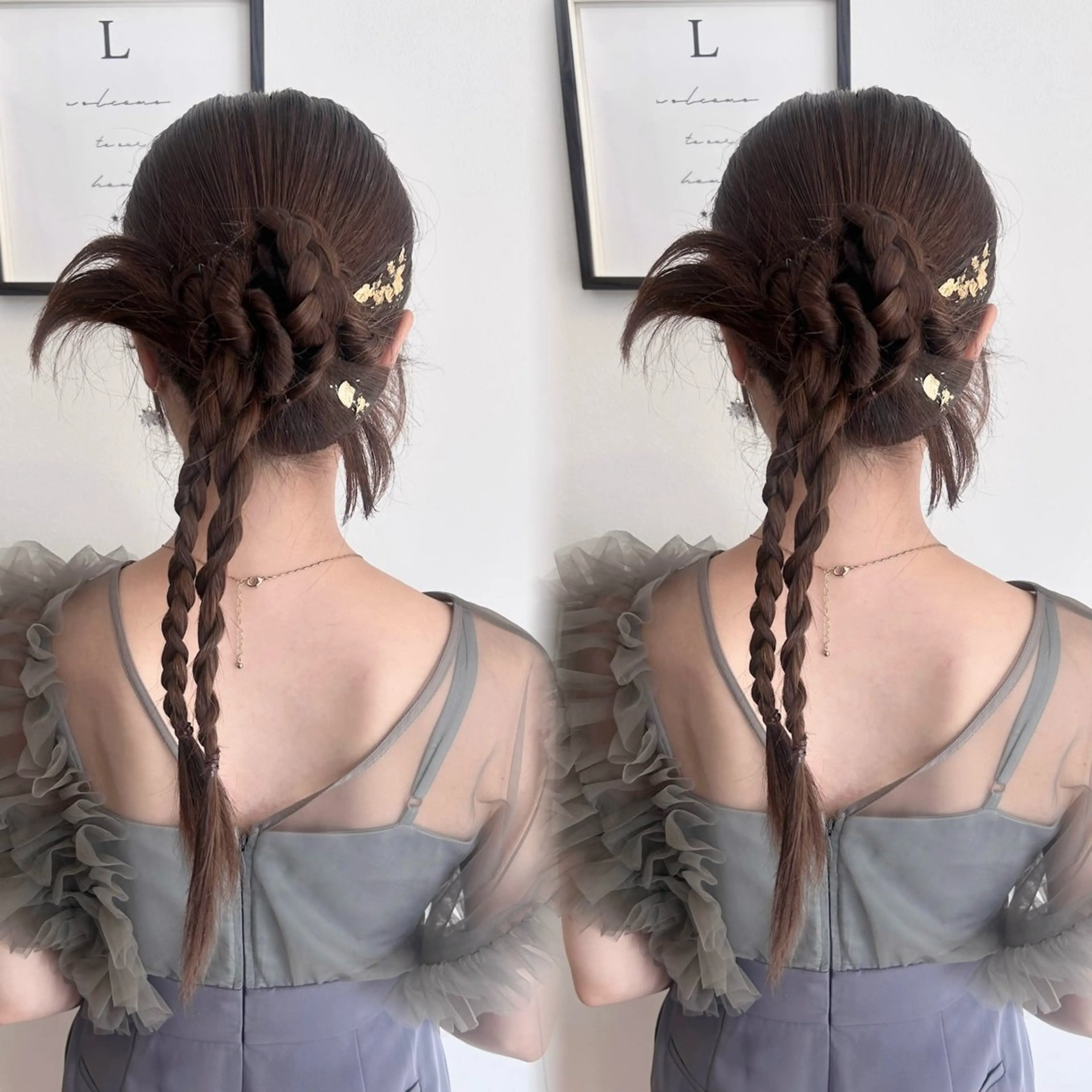 【ハートアレンジや装飾やり放題!】クリエイティブヘアセット🤍の写真