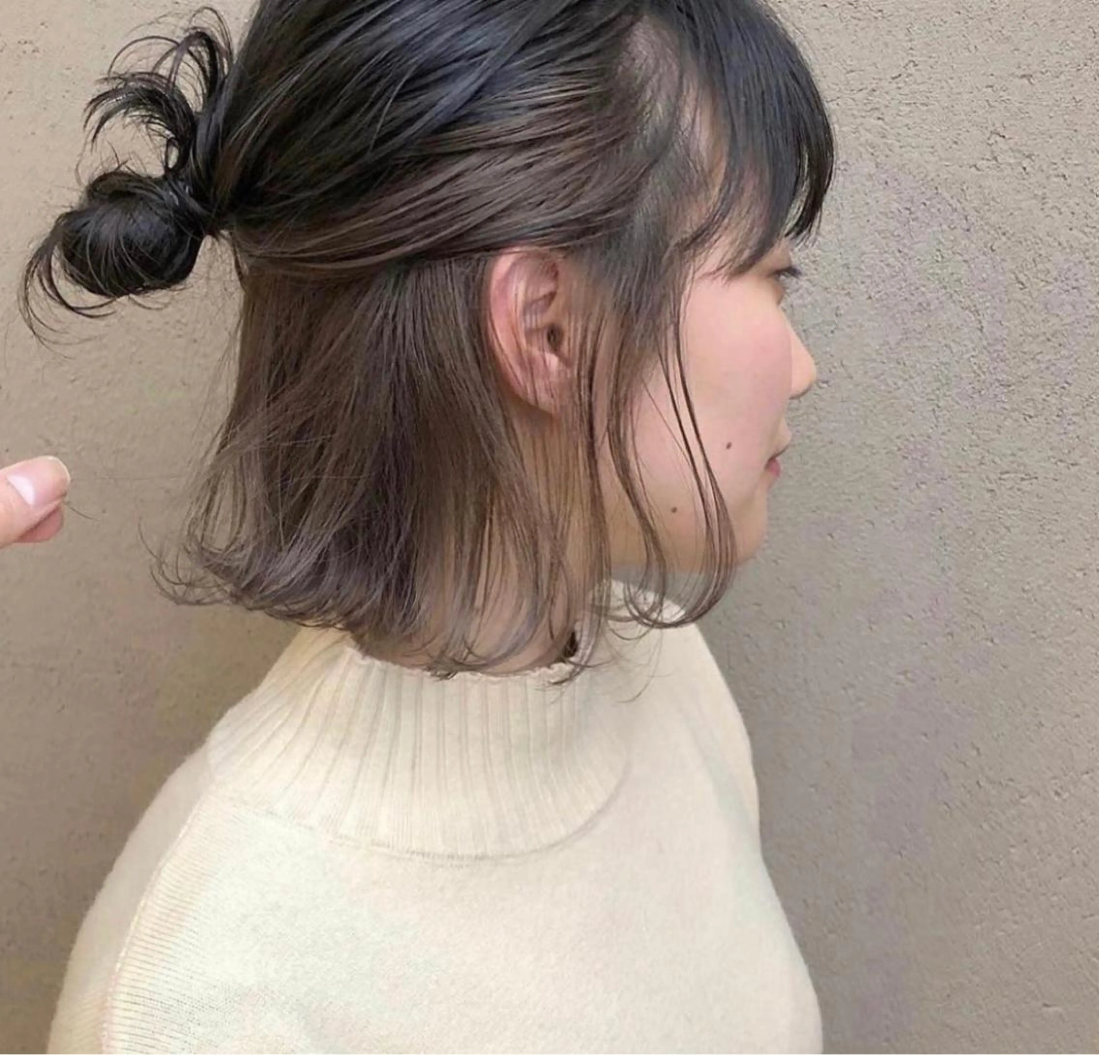 ミディアム カラー ヘアアレンジ ベージュカラー 沖縄/ヘアアレンジ /ナカノのヘアスタイル
