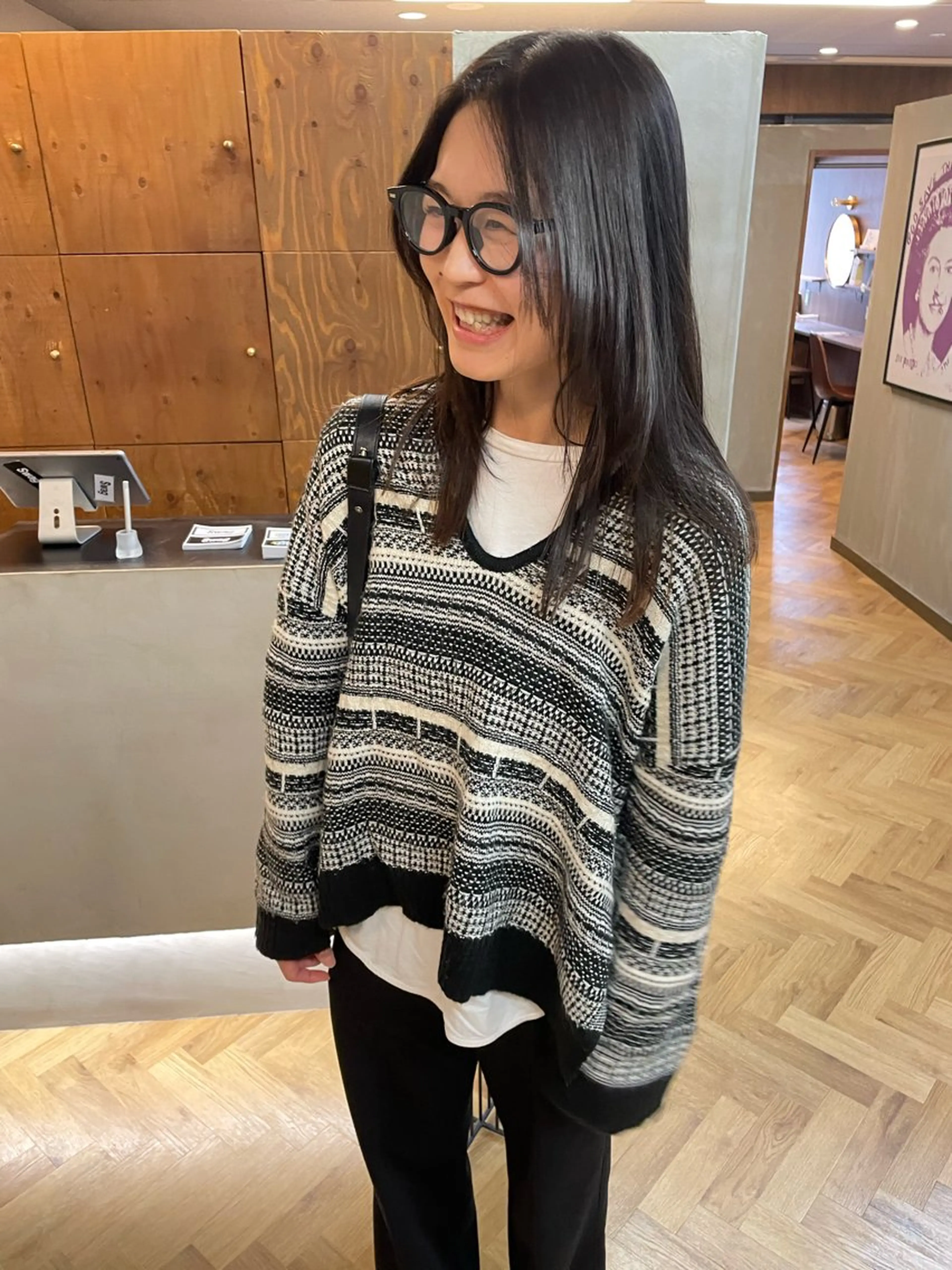 セミロング カラー パーマ ヘアアレンジ メンズ ストレートパーマ カット 縮毛矯正 トリートメント tatsumi/ボブ ウルフ/レイヤーのヘアスタイル