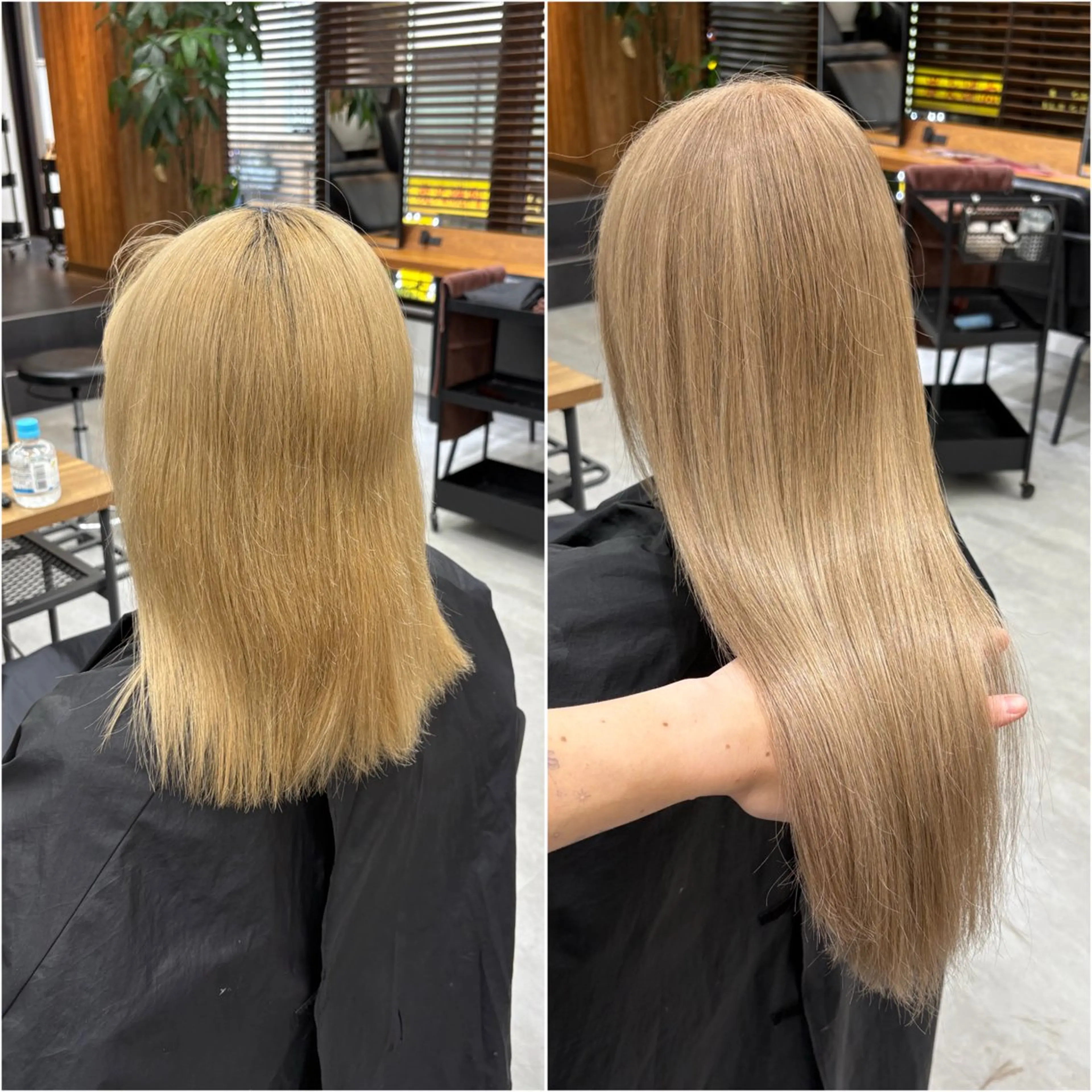 ロング カラー シールエクステ ブリーチ ダブルカラー エクステ ロング ヘアカラー トリートメント エクステ KEISUKE🐶 カラー✨エクステのヘアスタイル