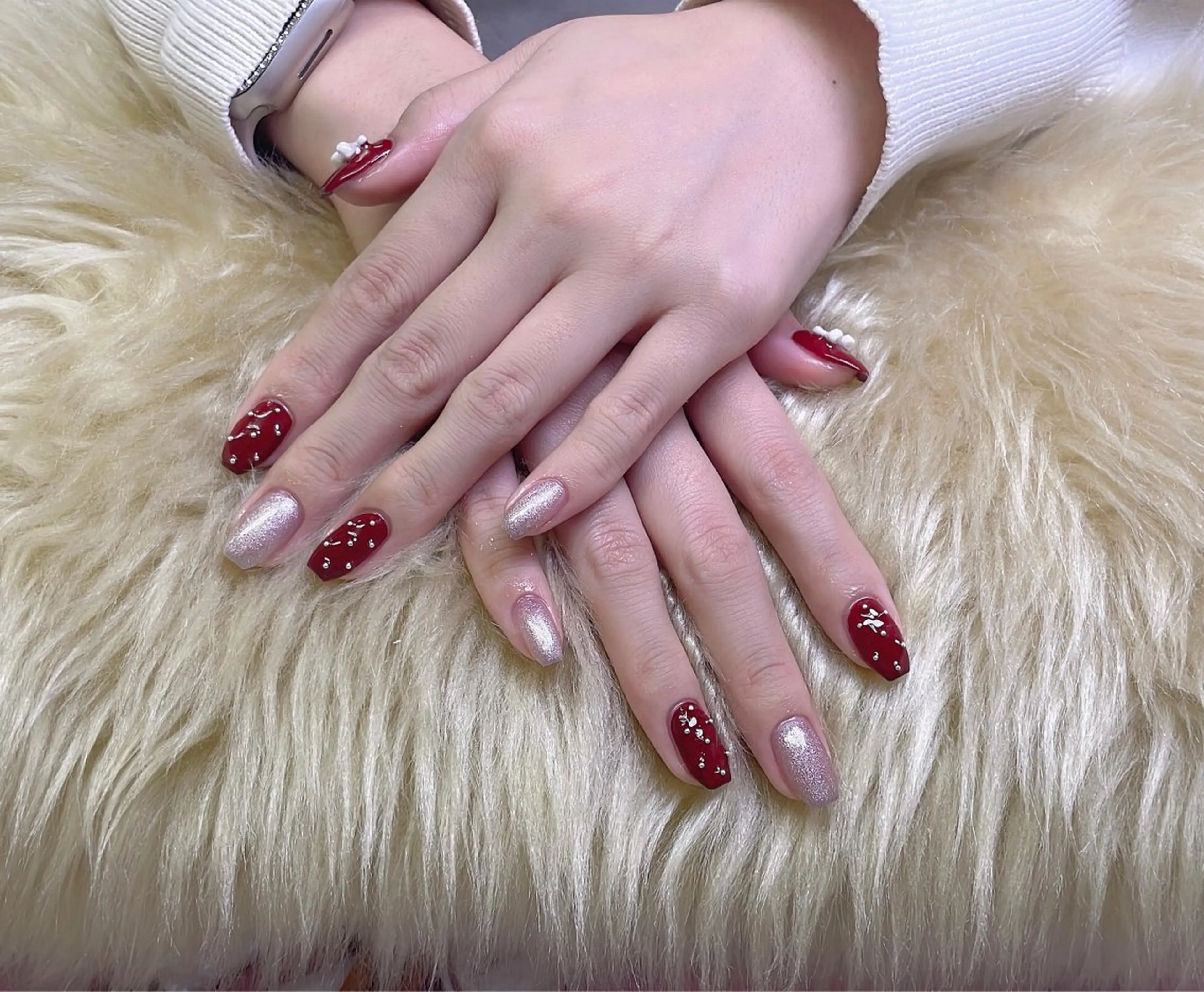 ネイル ハンドネイル 渋谷T&B りお ロング無制限中💫のネイルデザイン