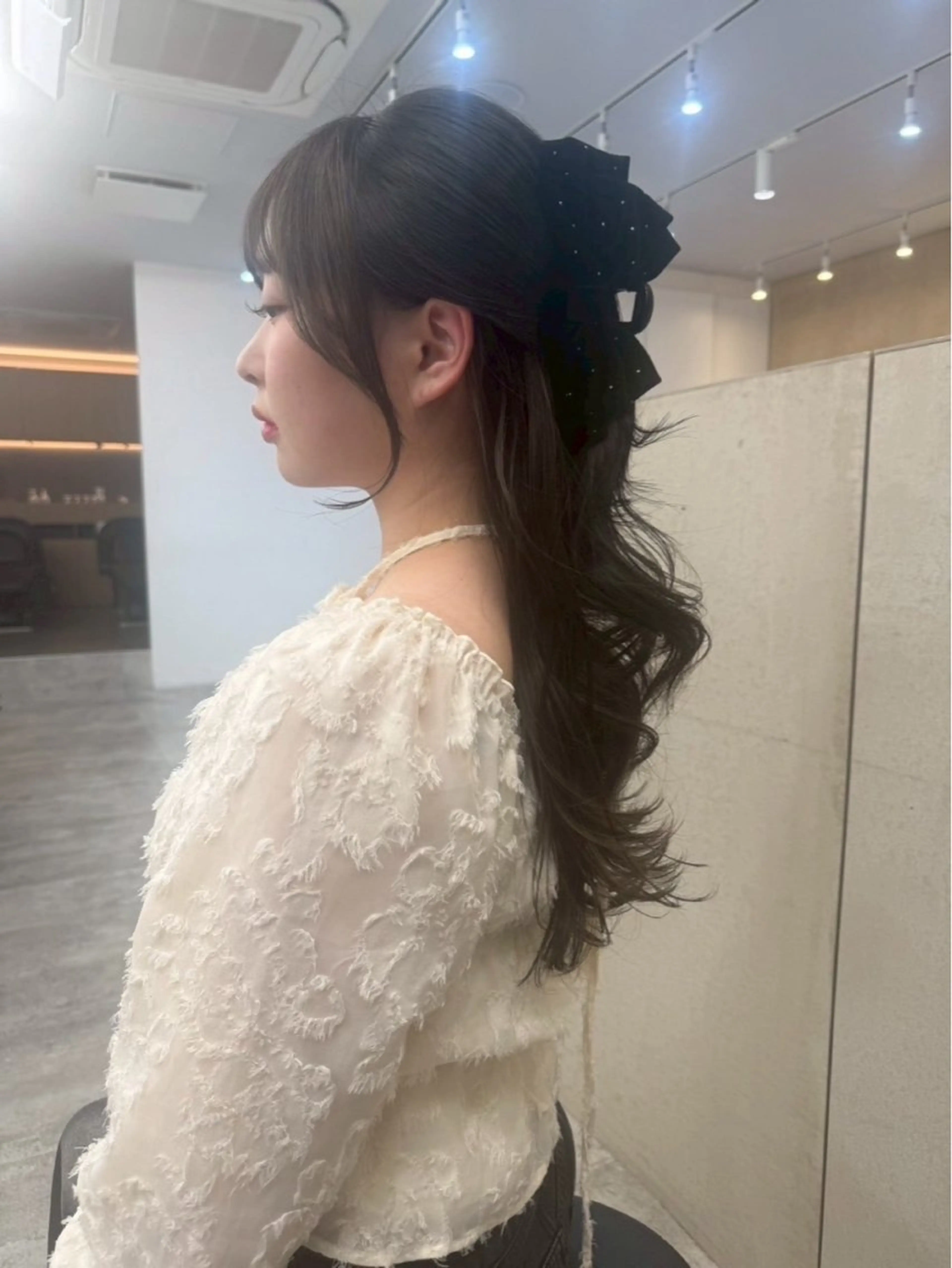 ロング 早田 華のヘアスタイル