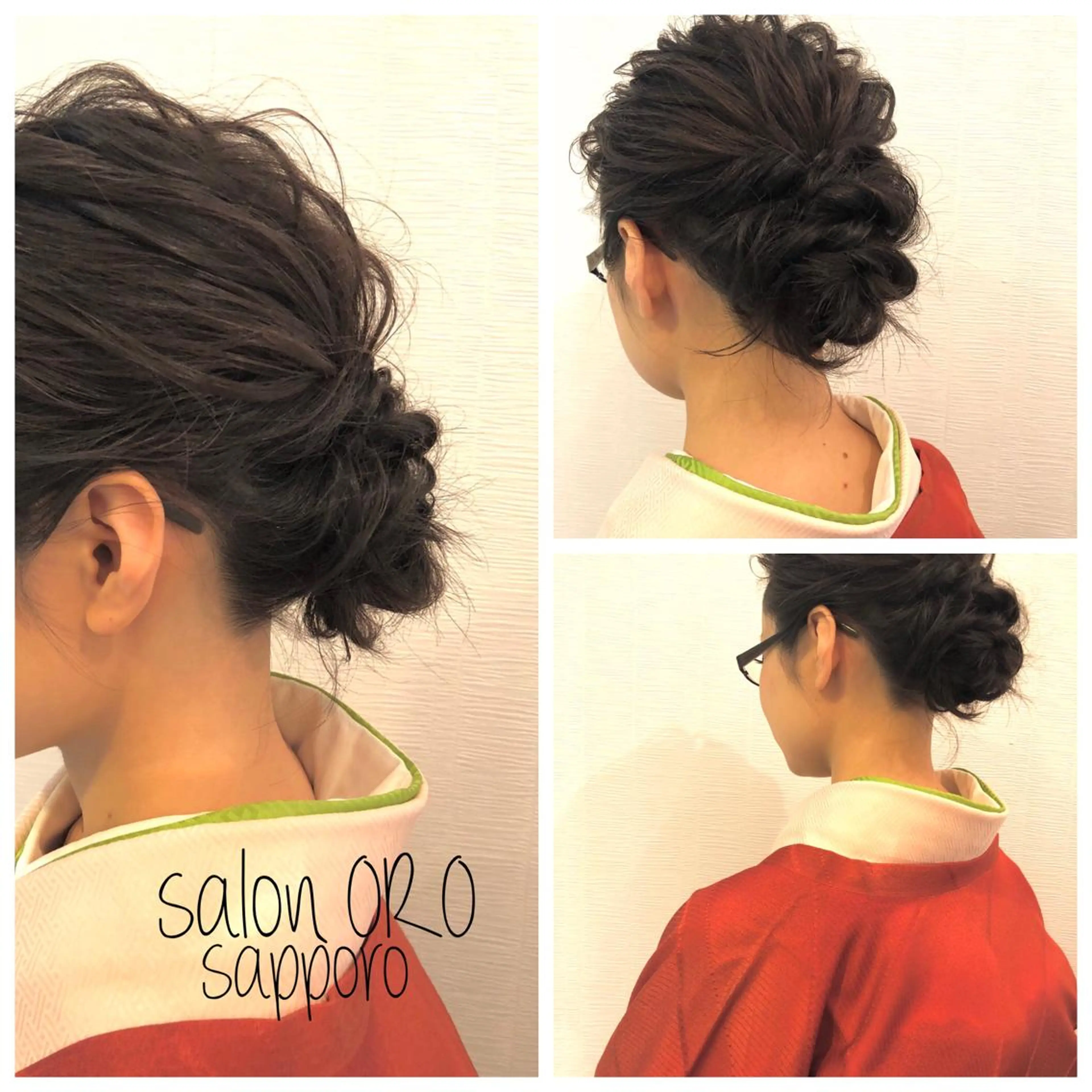 ミディアム ヘアアレンジ ヘアセット 平川 友希子のヘアスタイル