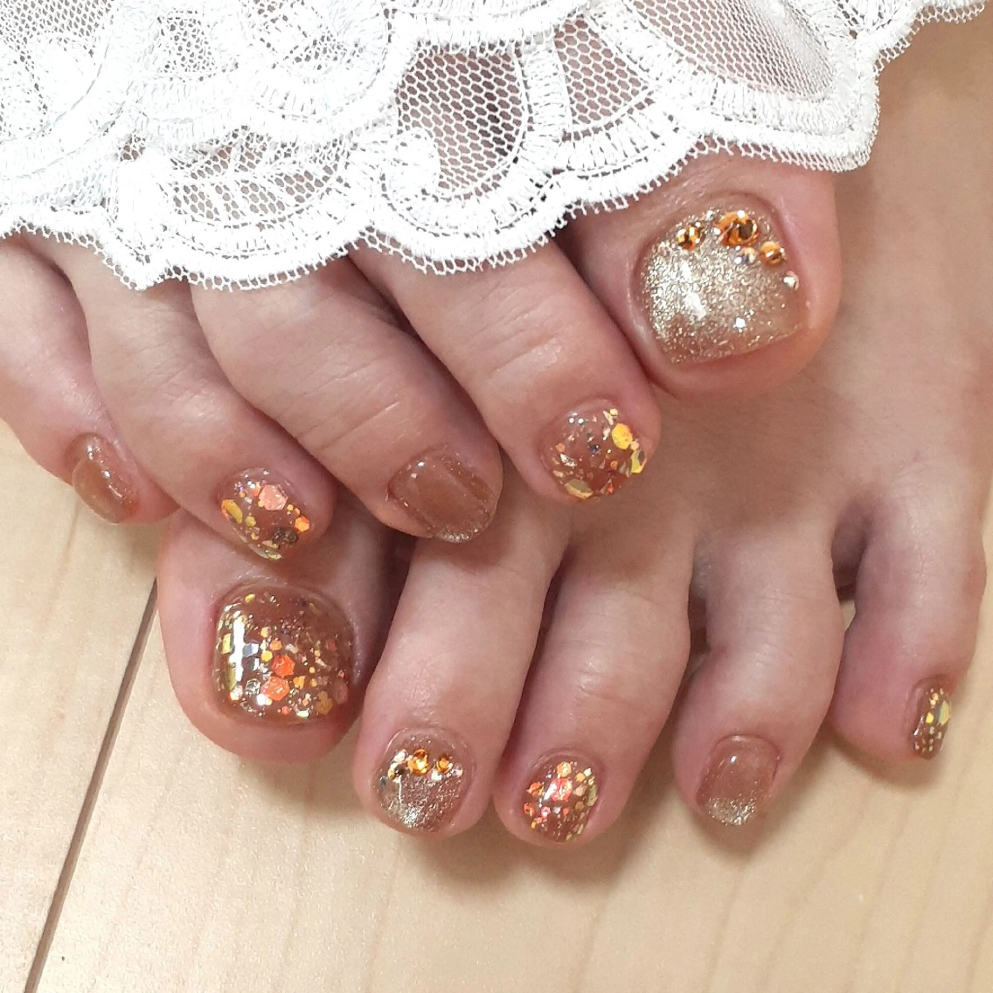 ネイル マグネットネイル フットネイル 池元 真由美のネイルデザイン