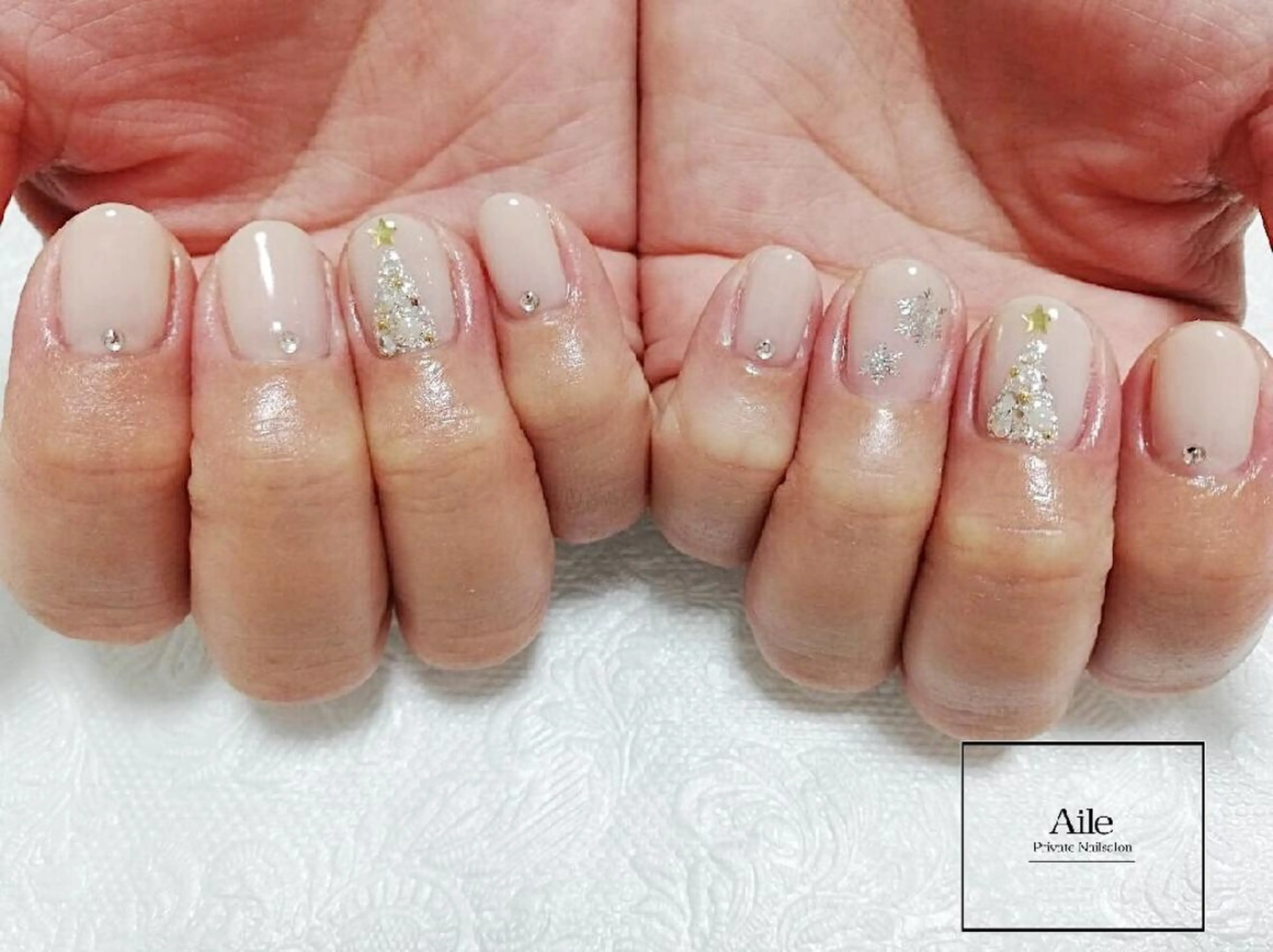 ネイル 冬ネイル クリスマス なが さきのネイルデザイン