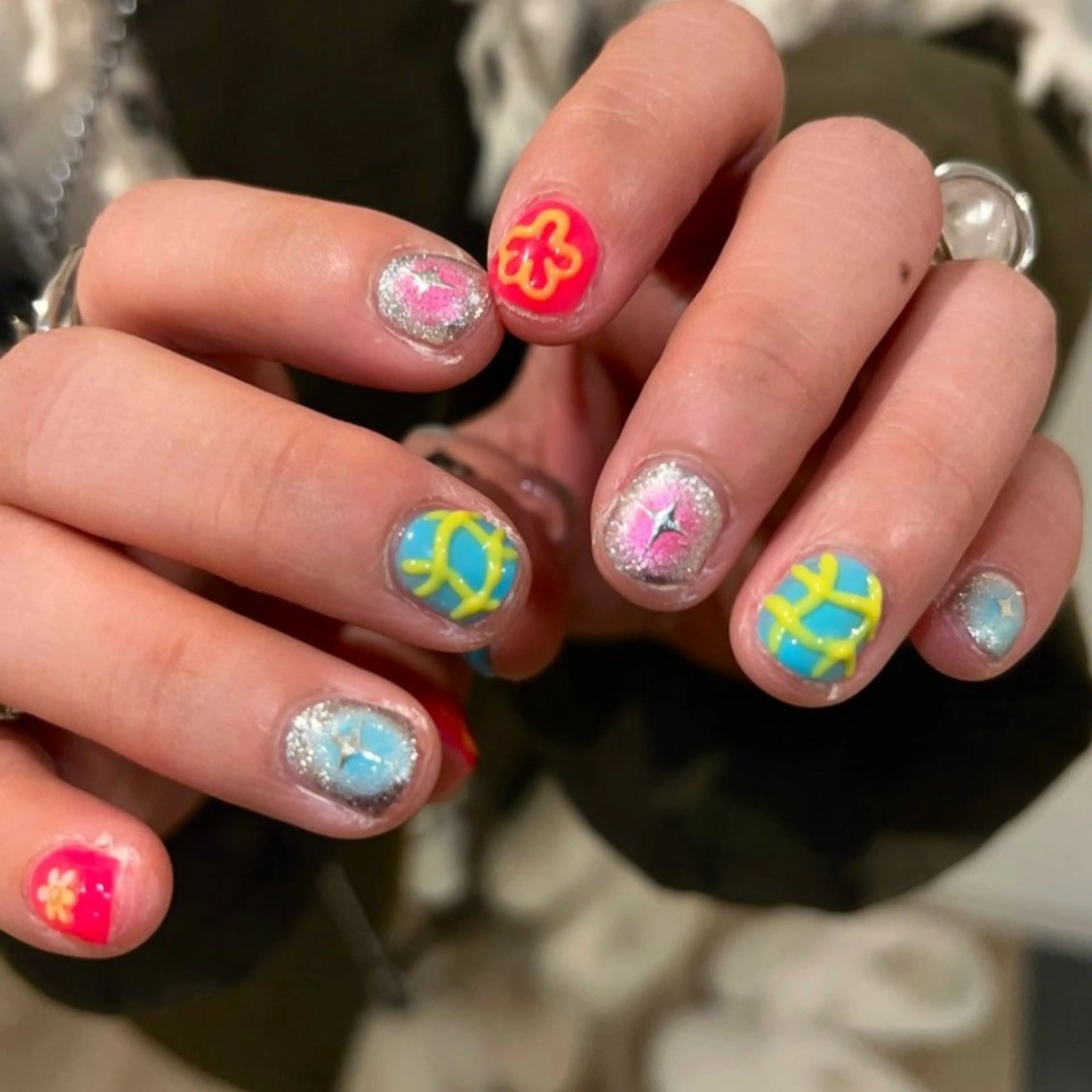 ネイル ニュアンスネイル ショートネイル ハンドネイル 8appy ARTstudioのネイルデザイン