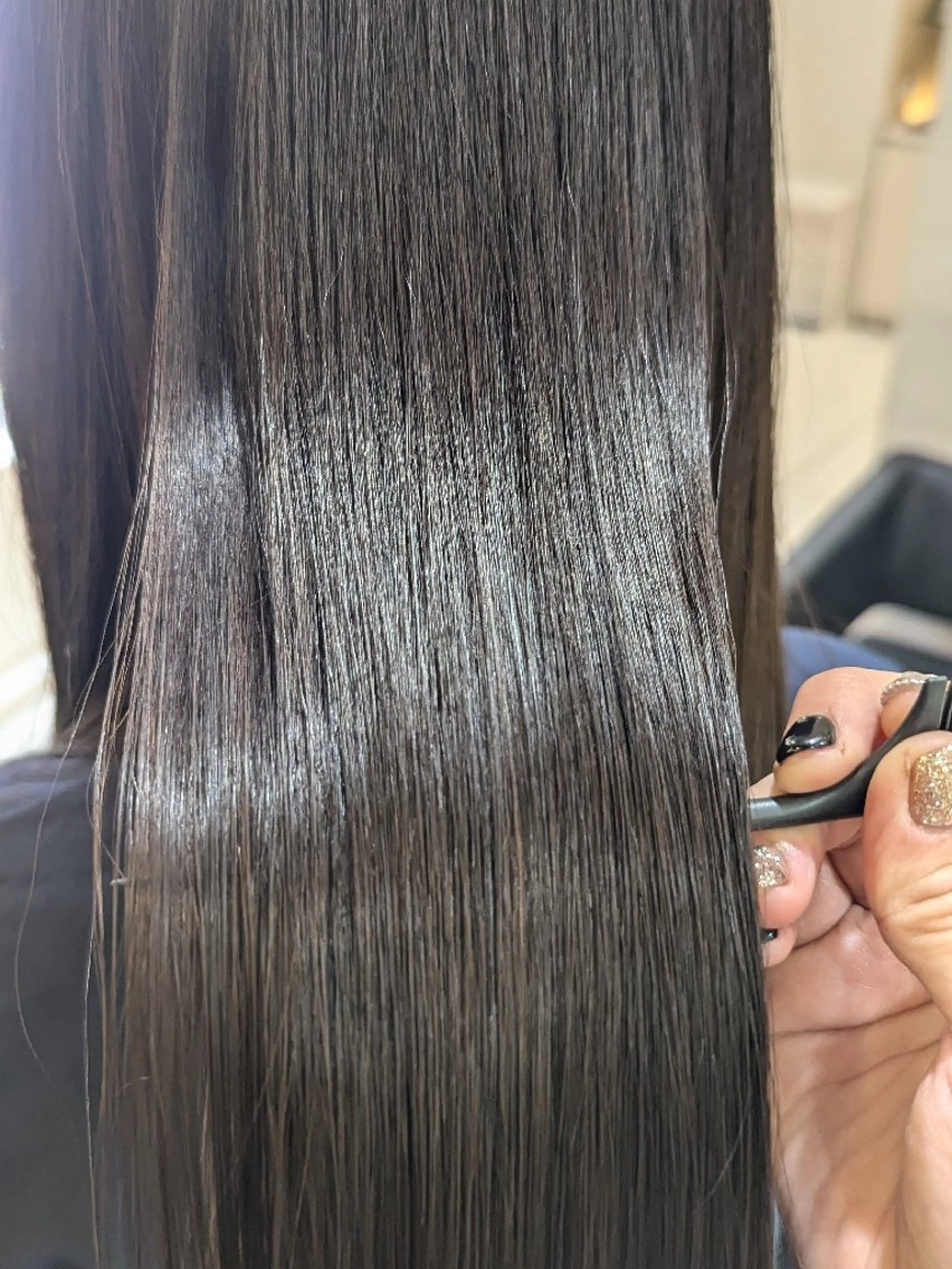 ロング 顔周りカット/お呼ば れヘア/レイヤーのヘアスタイル