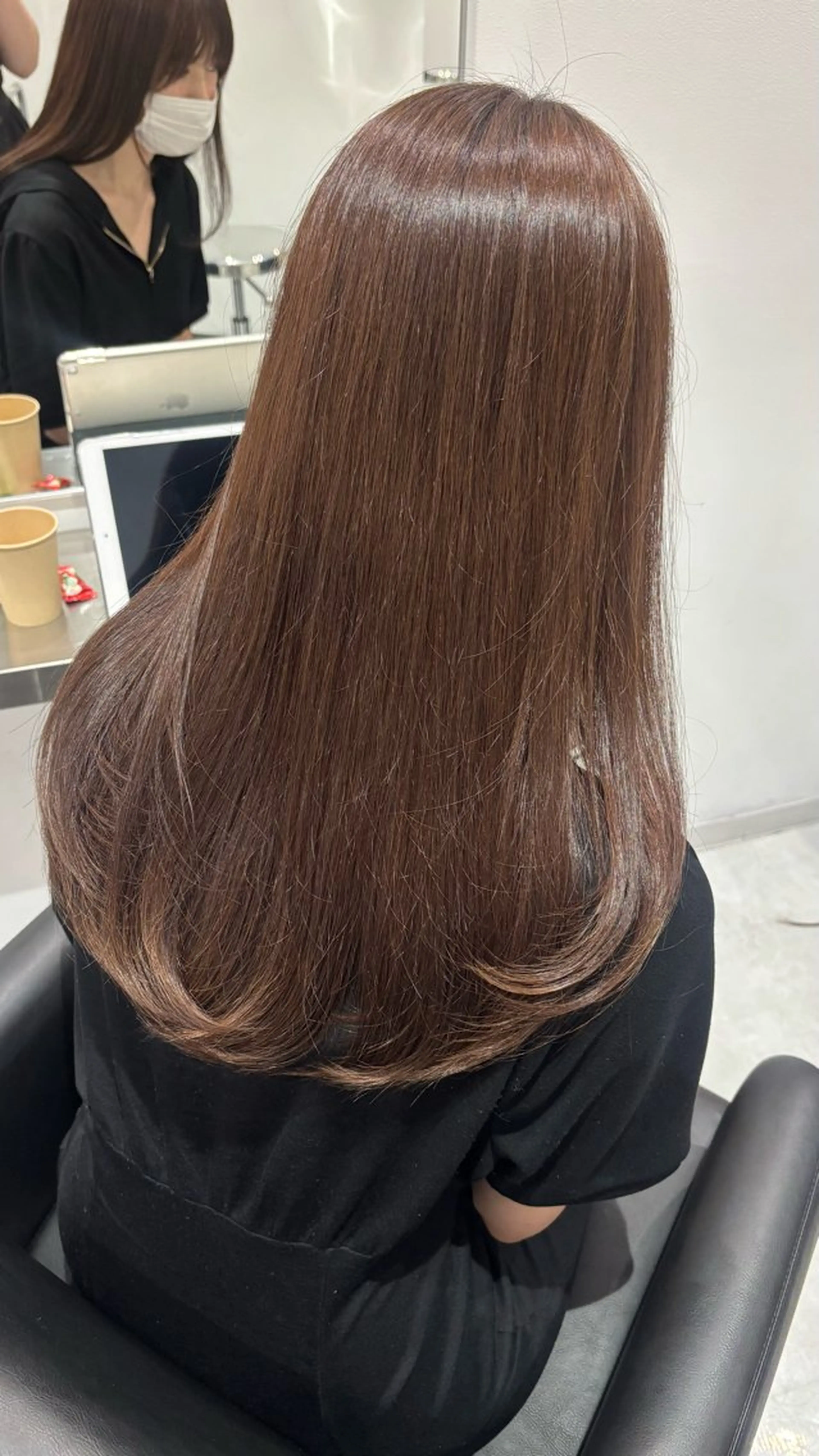ロング カラー ベージュカラー ブリーチ ブラウンカラー ケアブリーチ カシス ヘアカラー トリートメント 🎀透明感× 赤み消し🎀正源のヘアスタイル