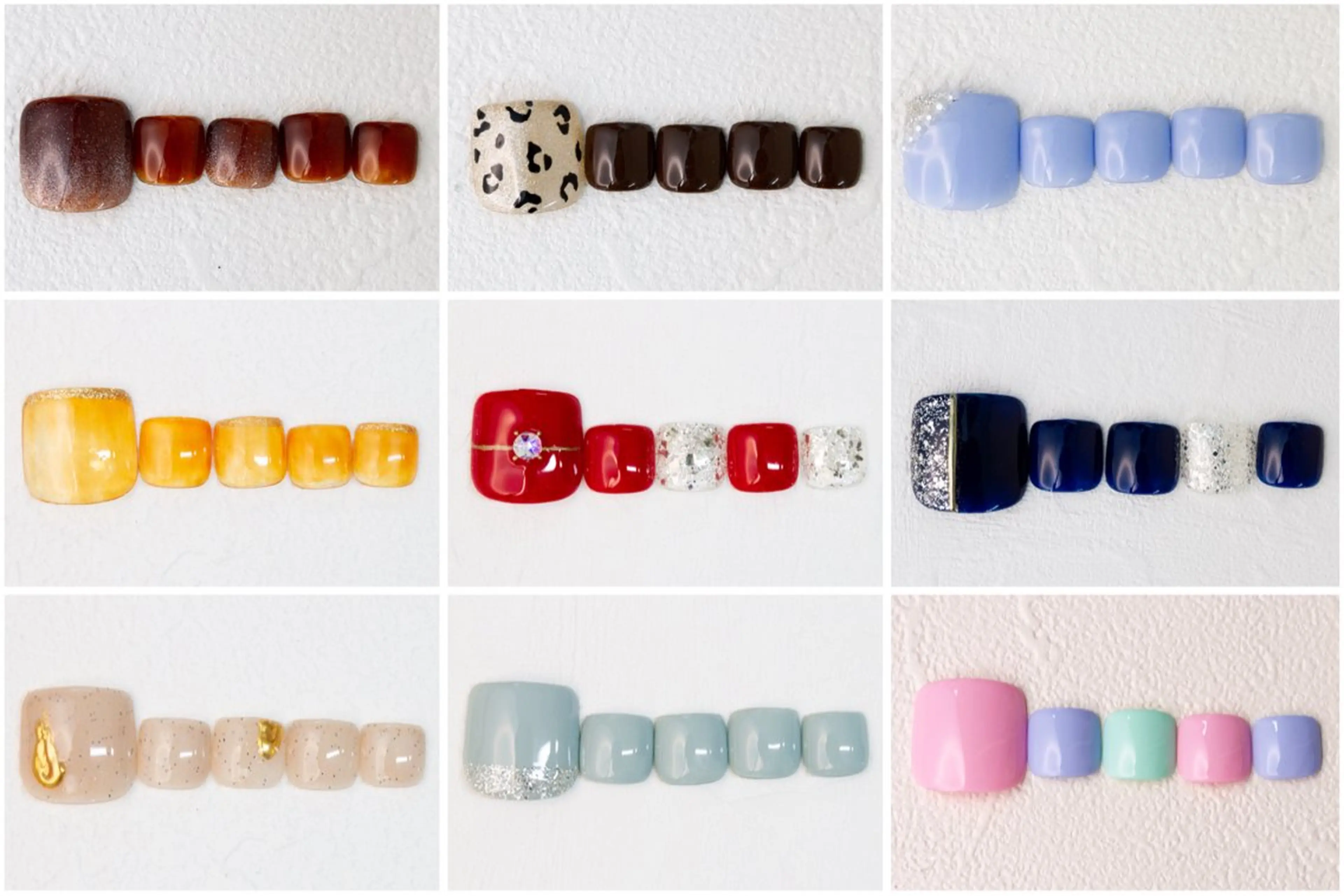 ネイル フットネイル シンプルネイル クレアラルーチェ studentサロンのネイルデザイン