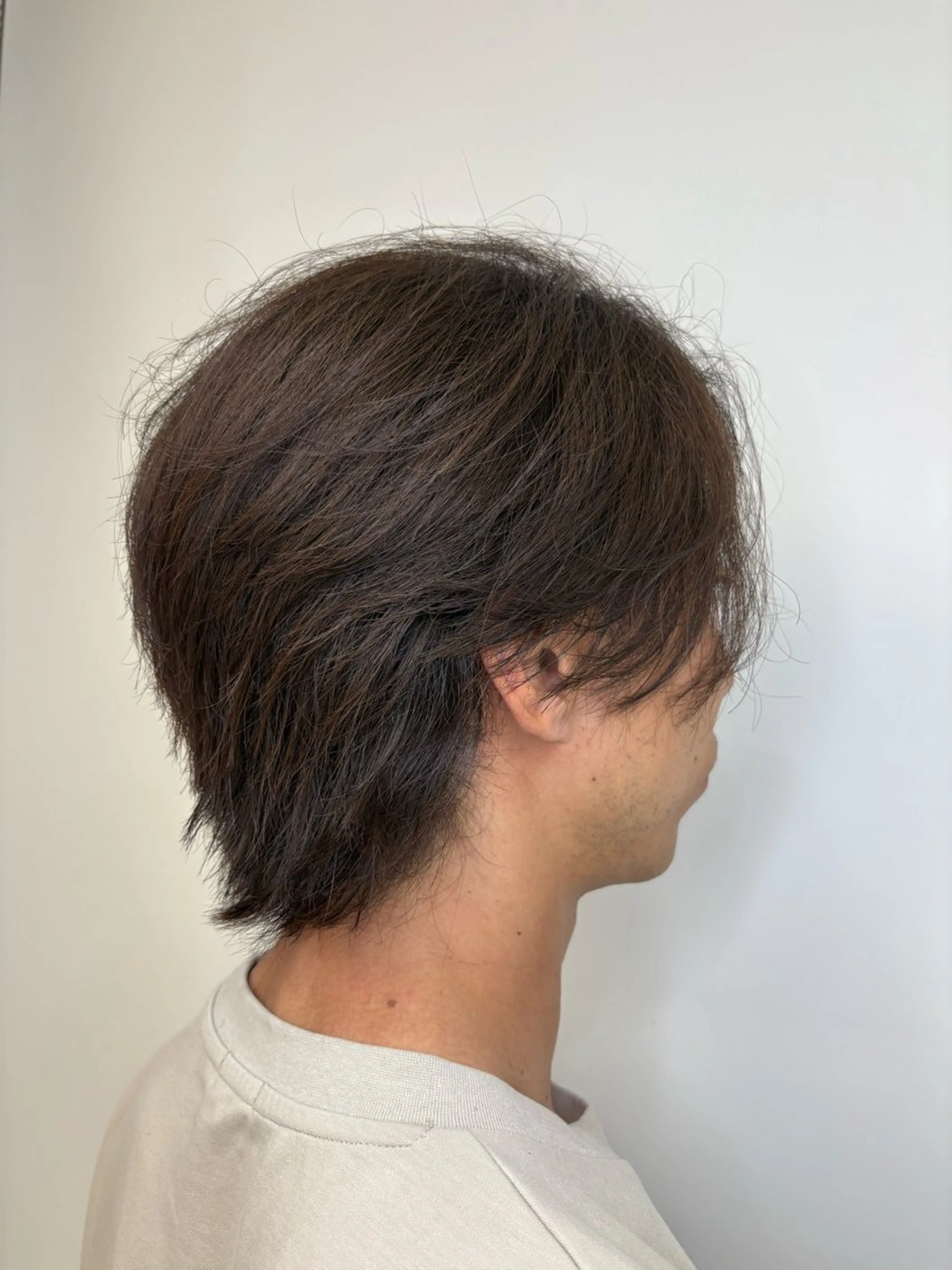 ミディアム メンズ BLESS【ブレス】men's西葛西店所属・🐺メンズウルフ/ ✂️伊藤飛空のヘアスタイル