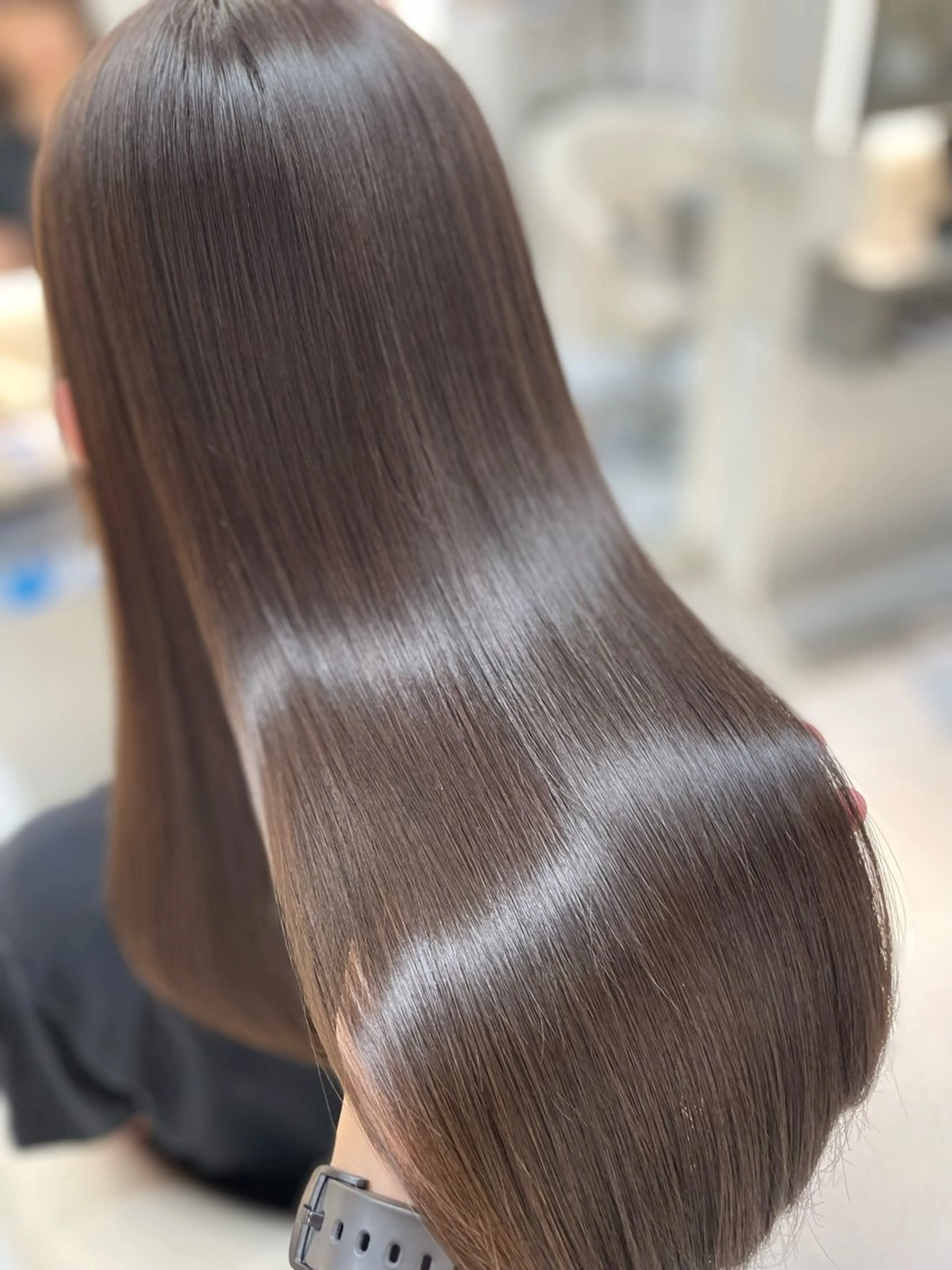 ロング カット ヘアカラー 縮毛矯正 💈髪質改善メニュー 佐藤 萌💈のヘアスタイル