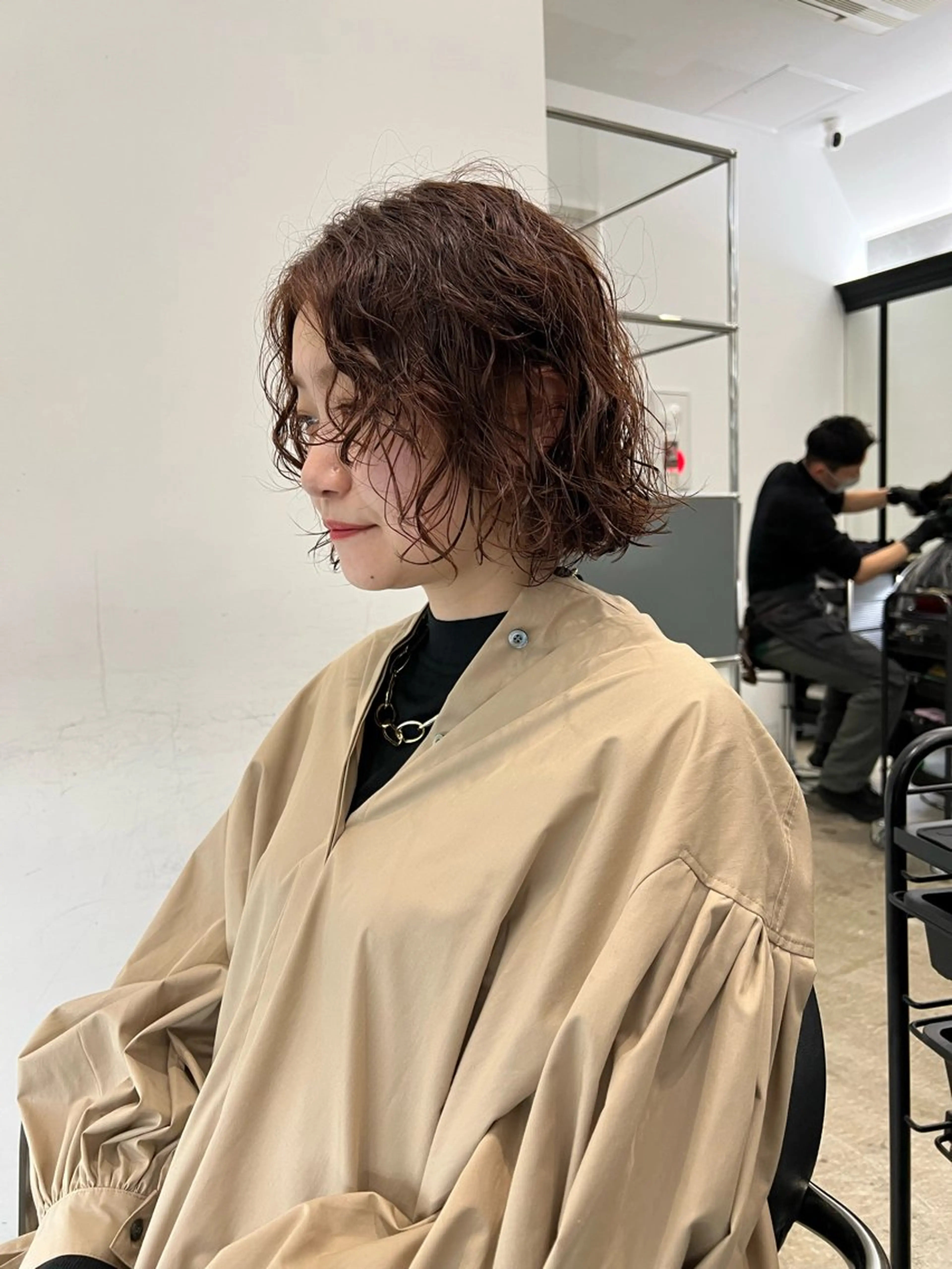 ミディアム カット くせっ毛カット タツヤのヘアスタイル