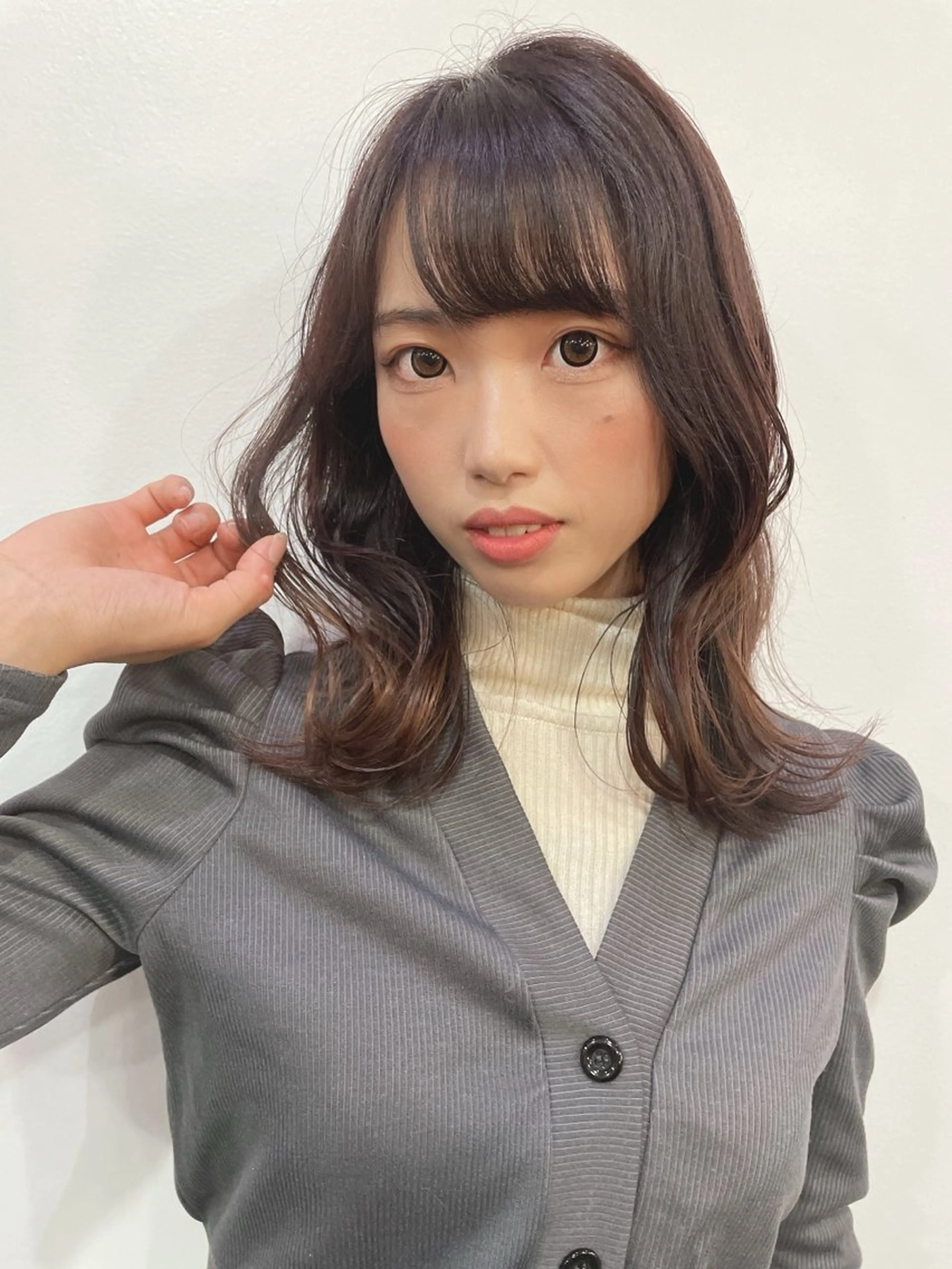 ミディアム 平田 一成のヘアスタイル