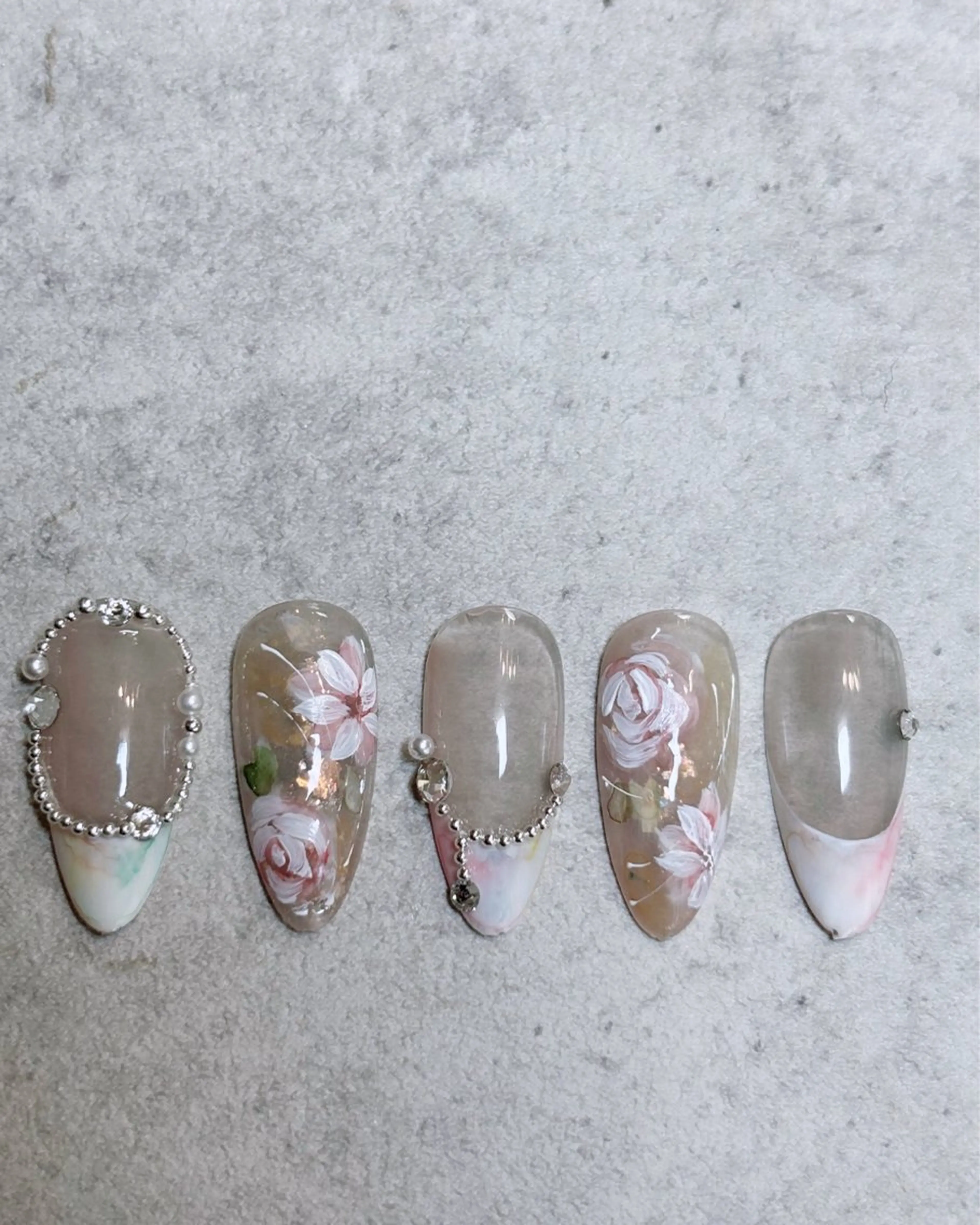 ネイル 春ネイル ハンドネイル Su. Naillandのネイルデザイン