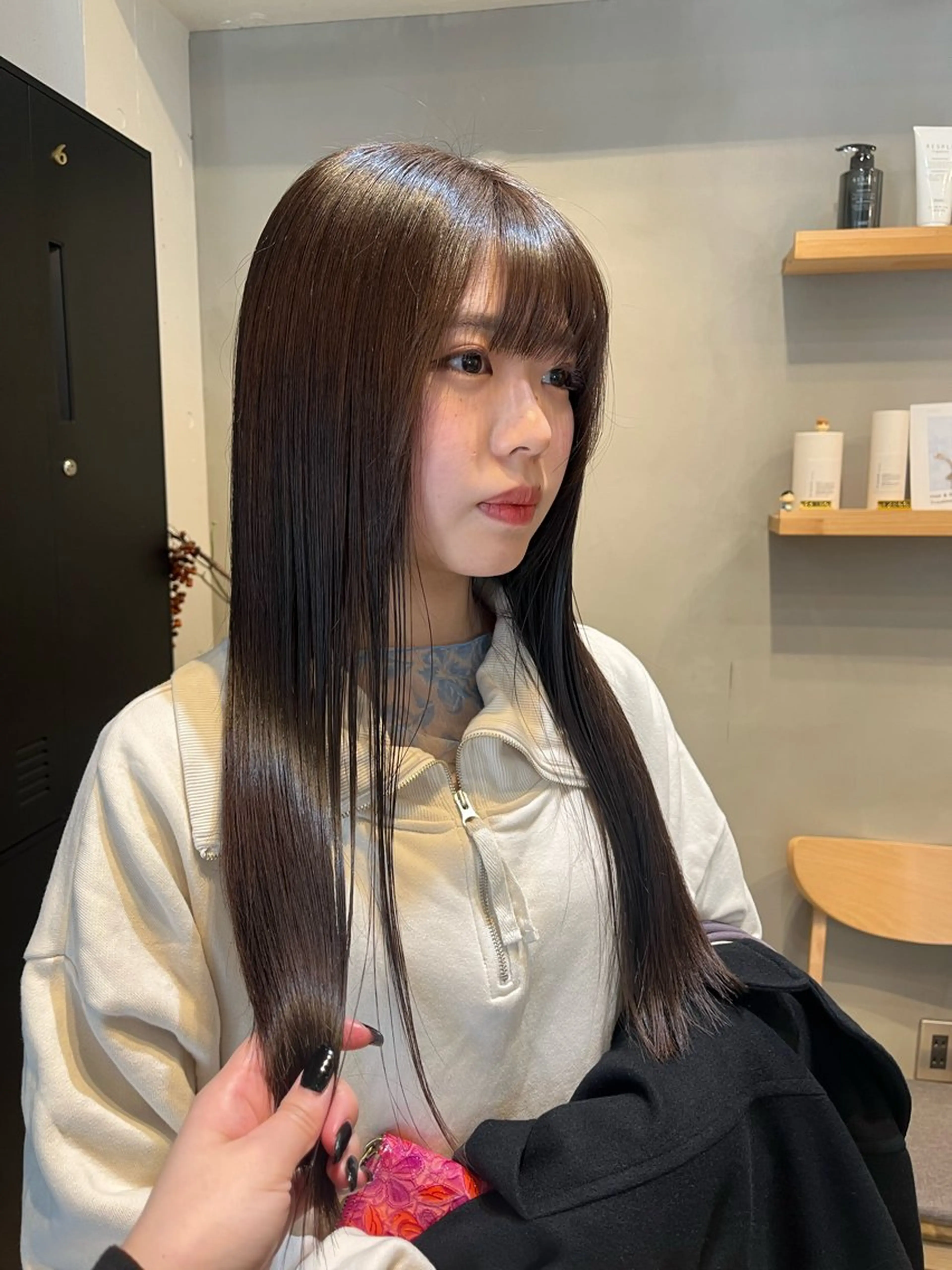 ロング カラー タカノ ノゾミのヘアスタイル