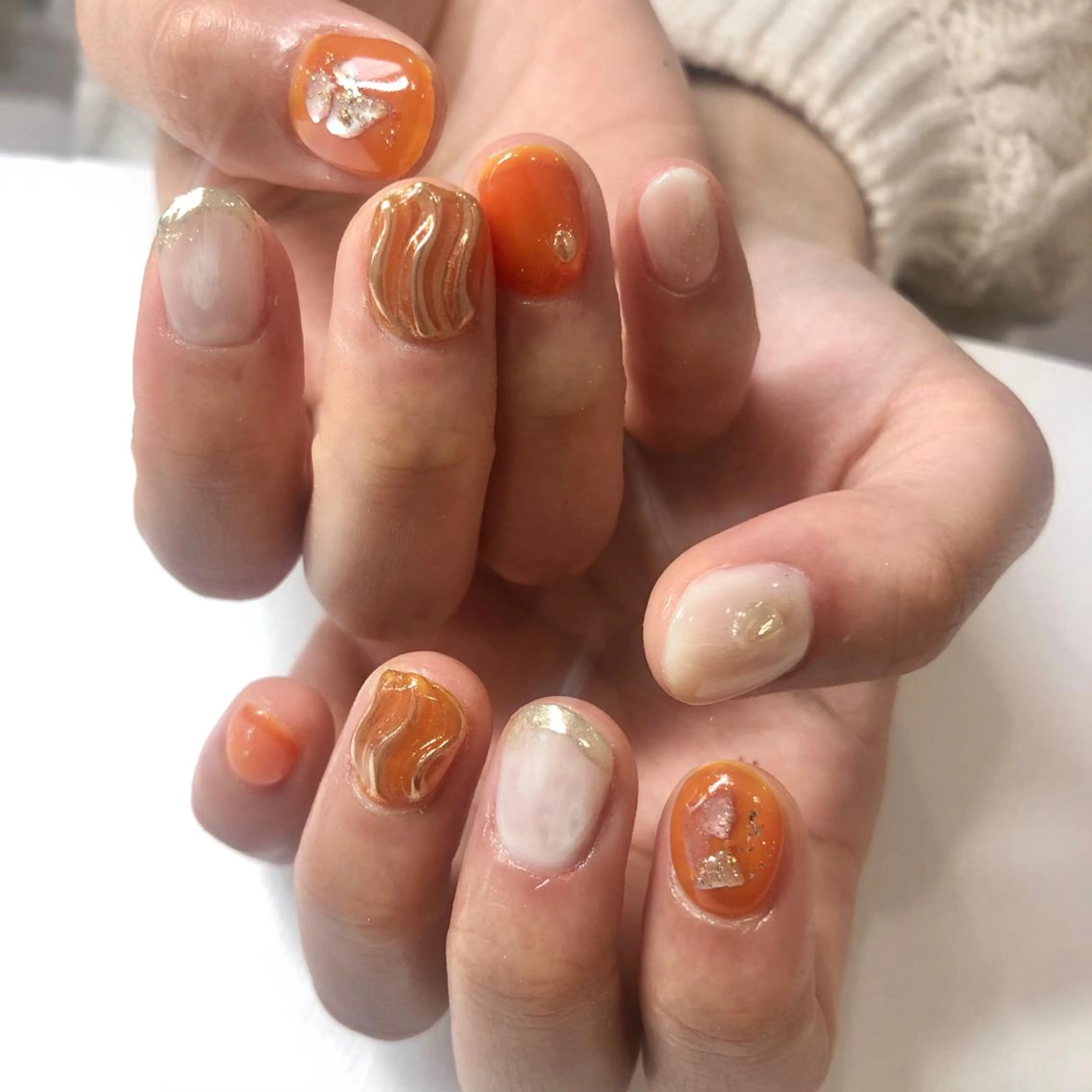 ネイル ニュアンスネイル ハンドネイル 🎀AYAKO 🎀中韓ネイルのネイルデザイン