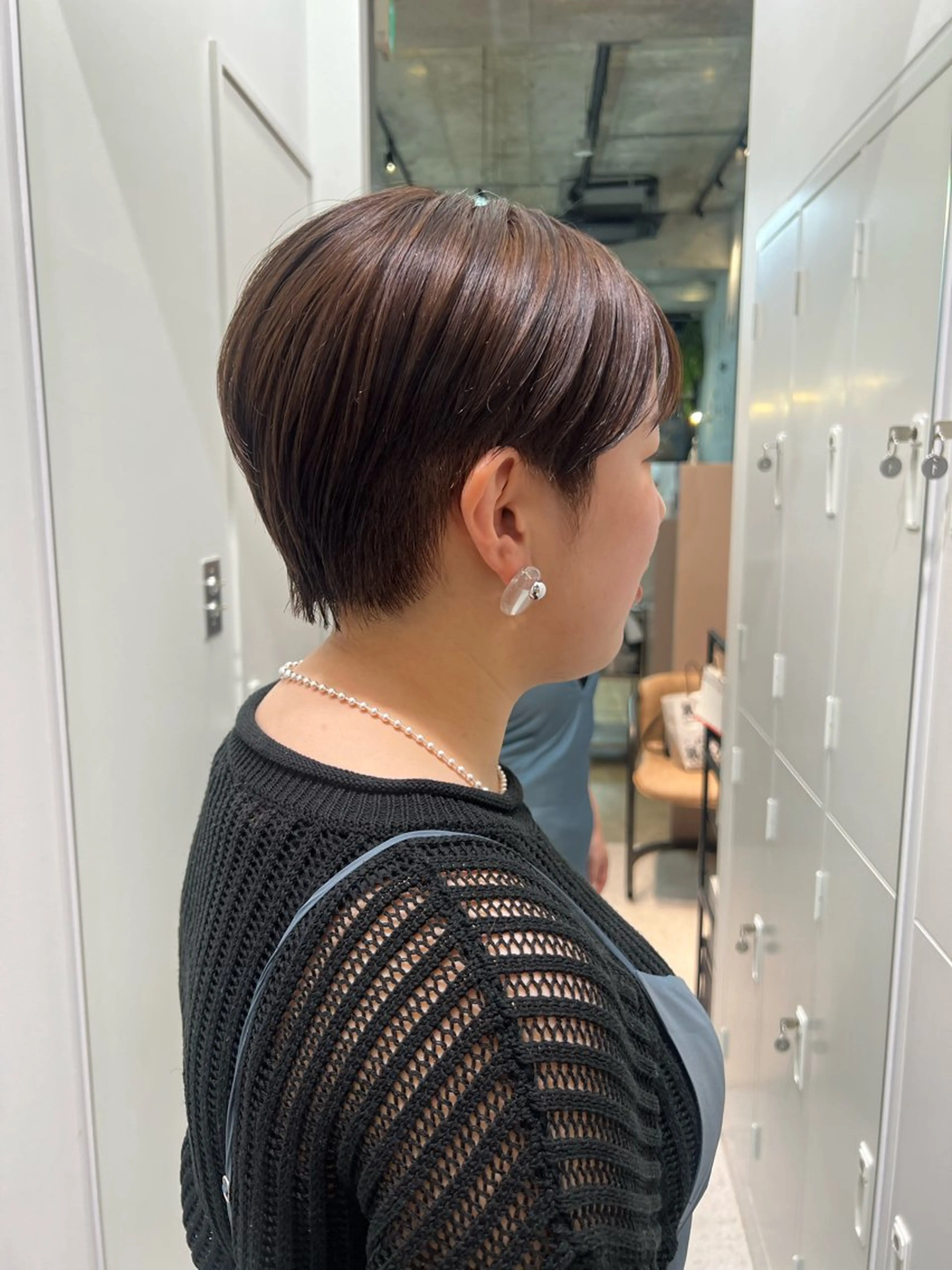 ショート カラー カコ/レイヤーカット ヘアアレンジのヘアスタイル