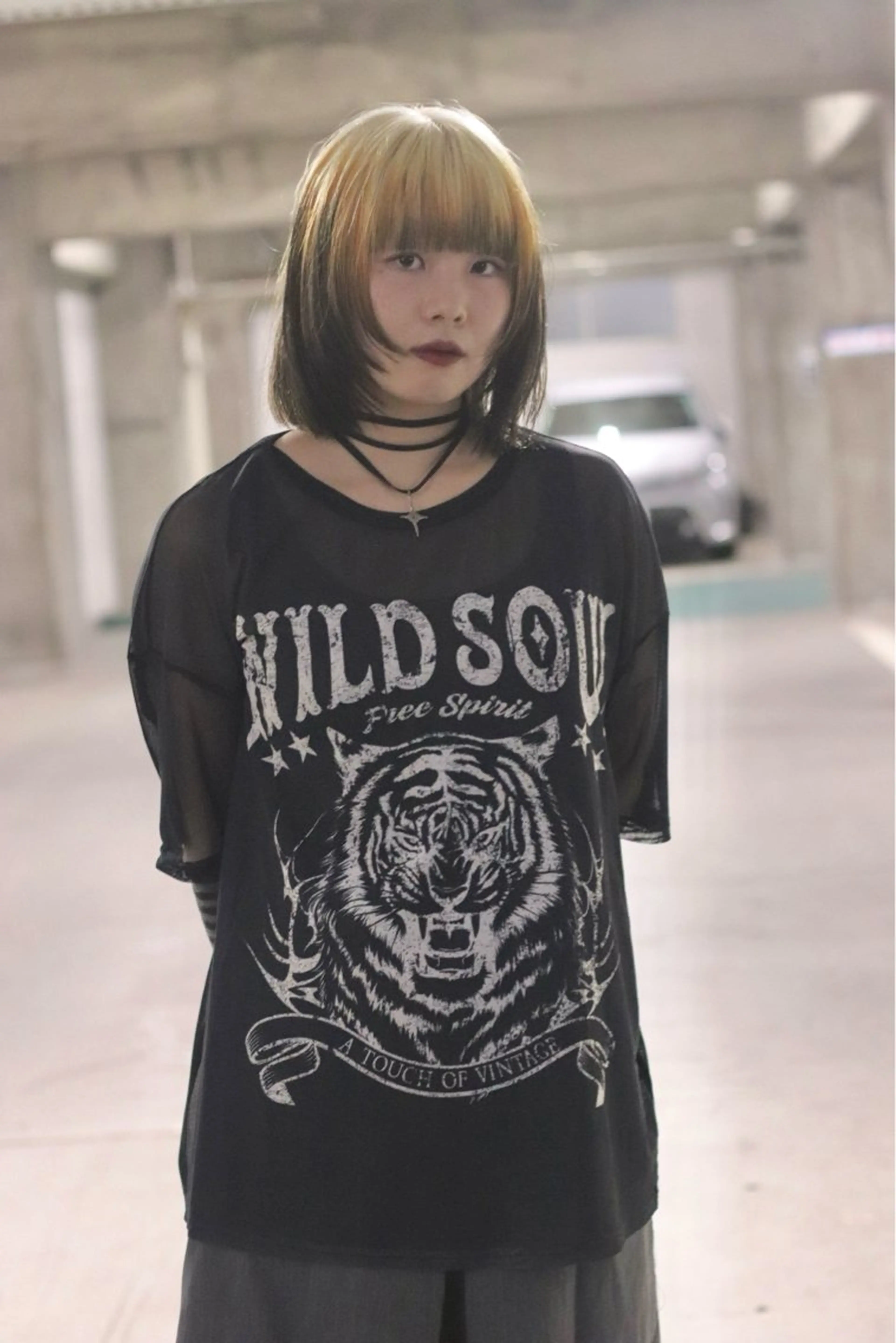 ミディアム カラー 顔周りカット joh/メンズ/ ブリーチ/矢場町のヘアスタイル