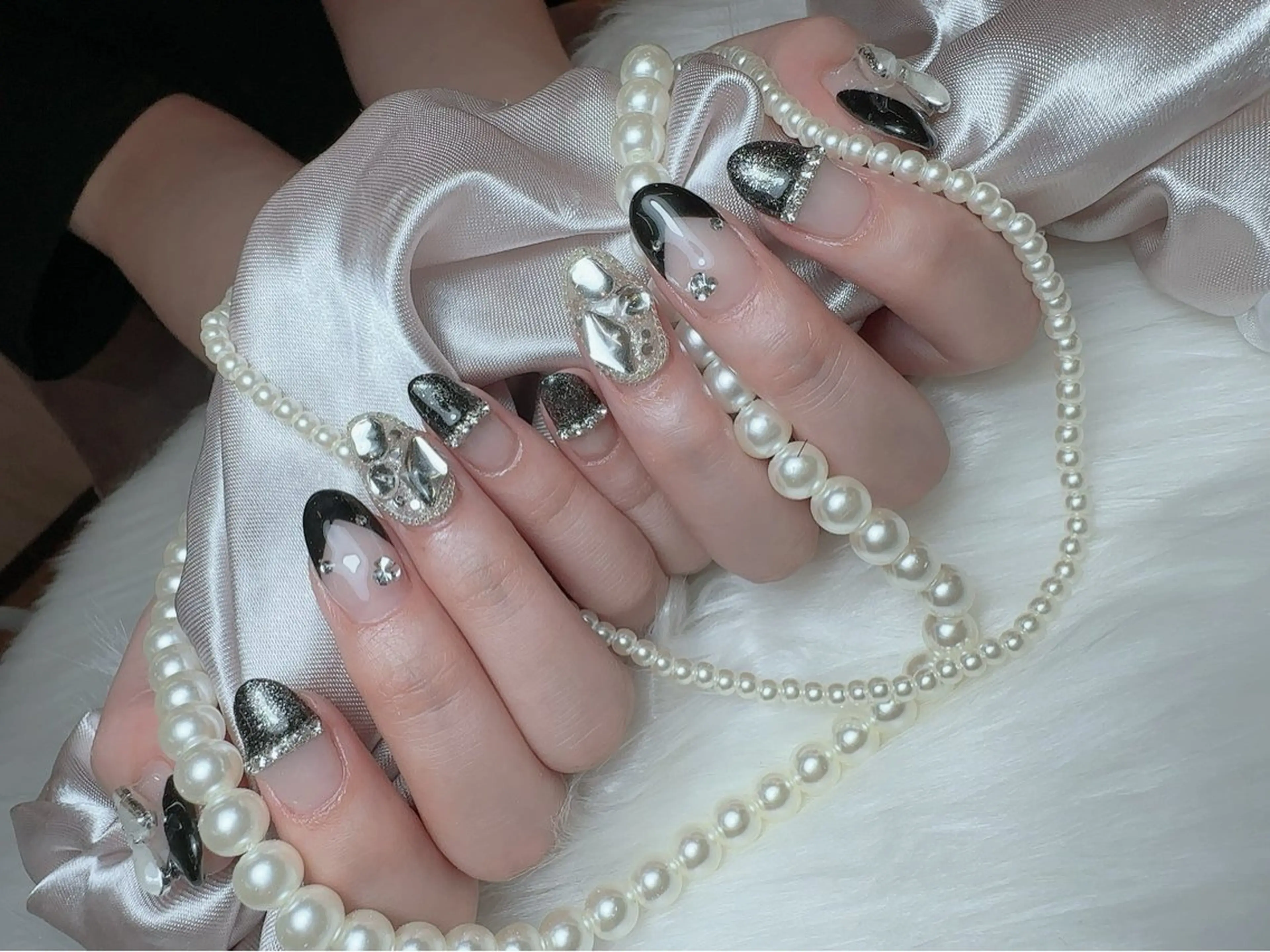 ネイル マグネットネイル 持ち込み ニュアンスネイル 夏ネイル ワンホンネイル ハンドネイル Nailsalon Mimiy..♡のネイルデザイン