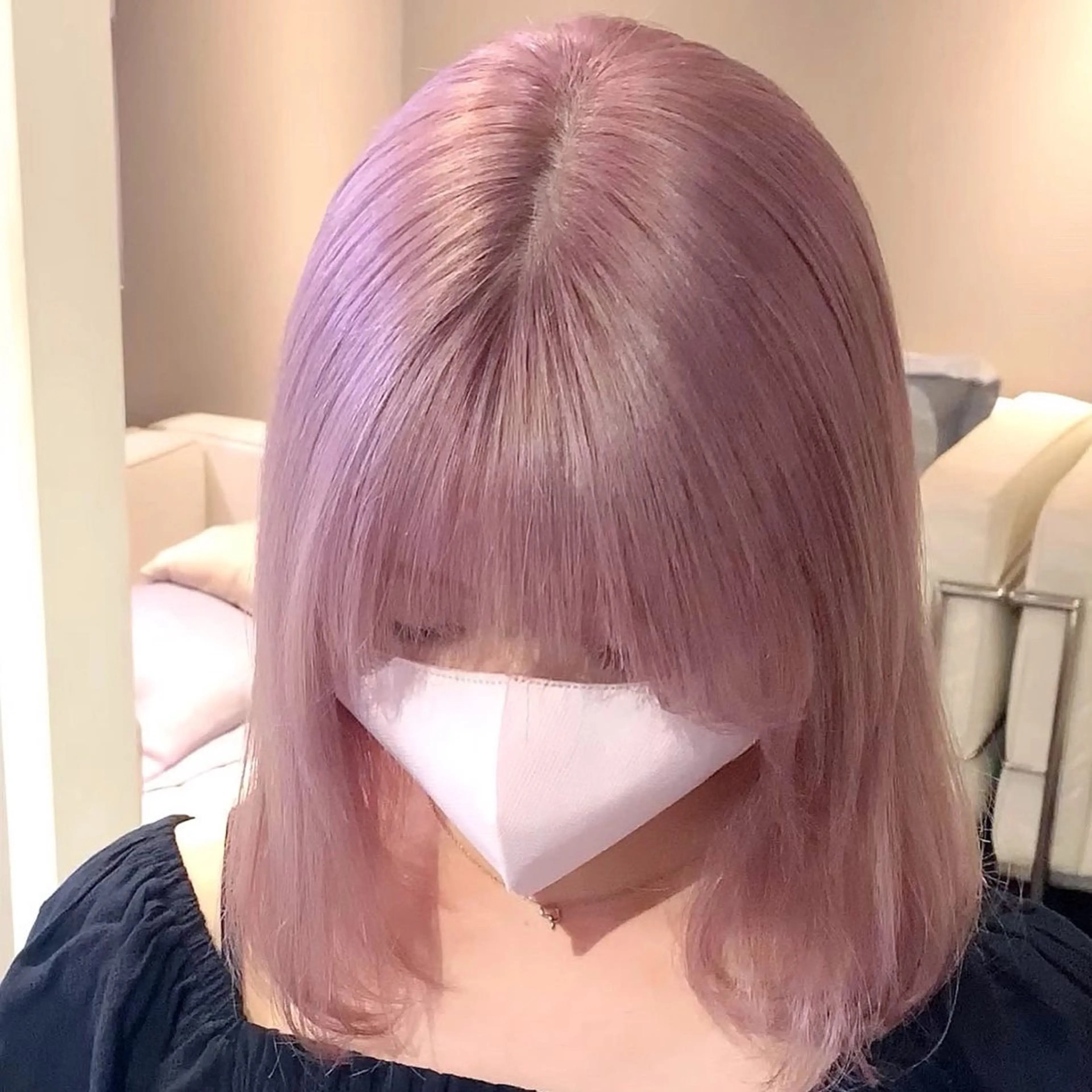 ミディアム カラー メンズ ヘアカラー トリートメント ハイトーン、暗髪特化 ♡shoka♡のヘアスタイル