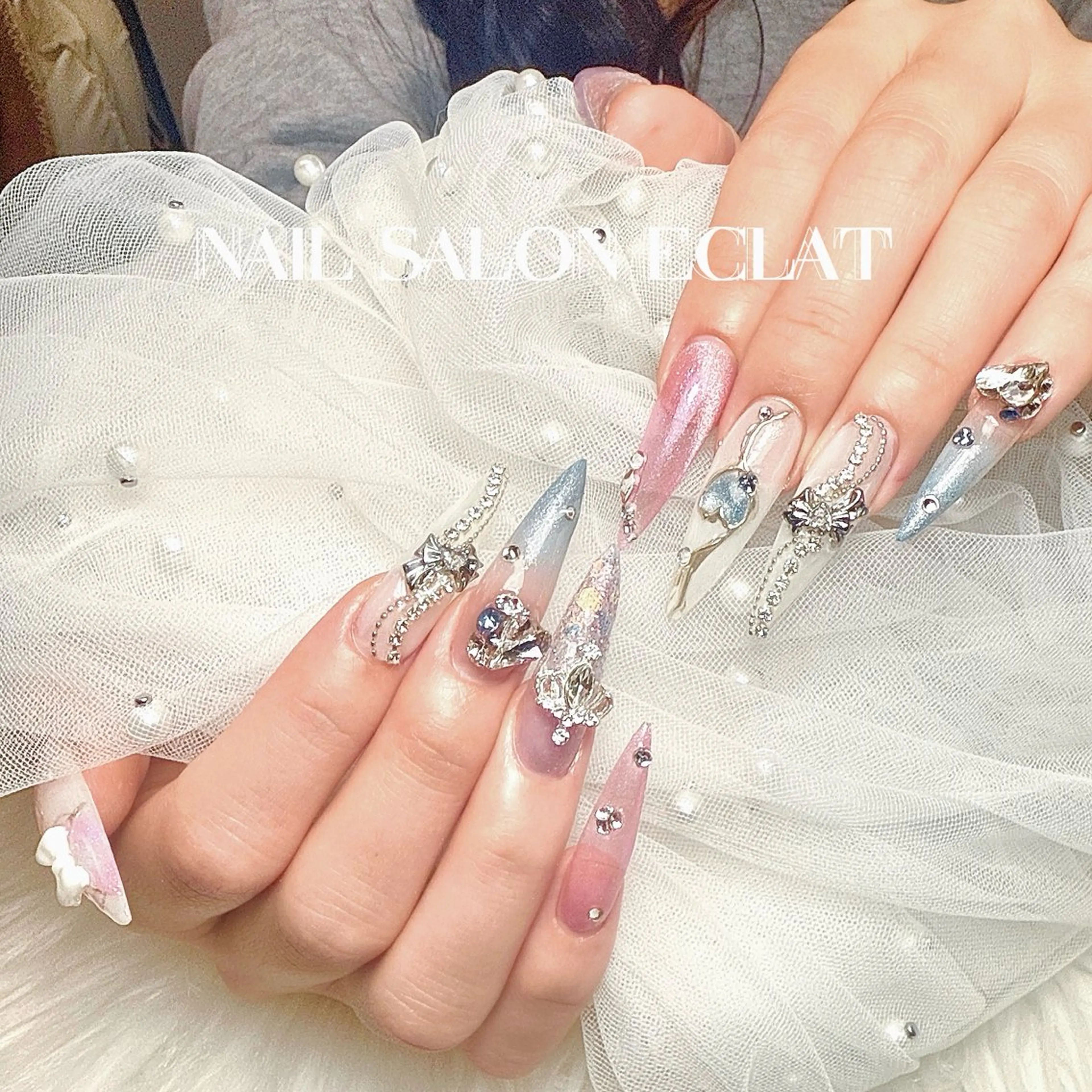 【スカルプ長さだし】持ち込みデザインゴージャス ¥16980の写真