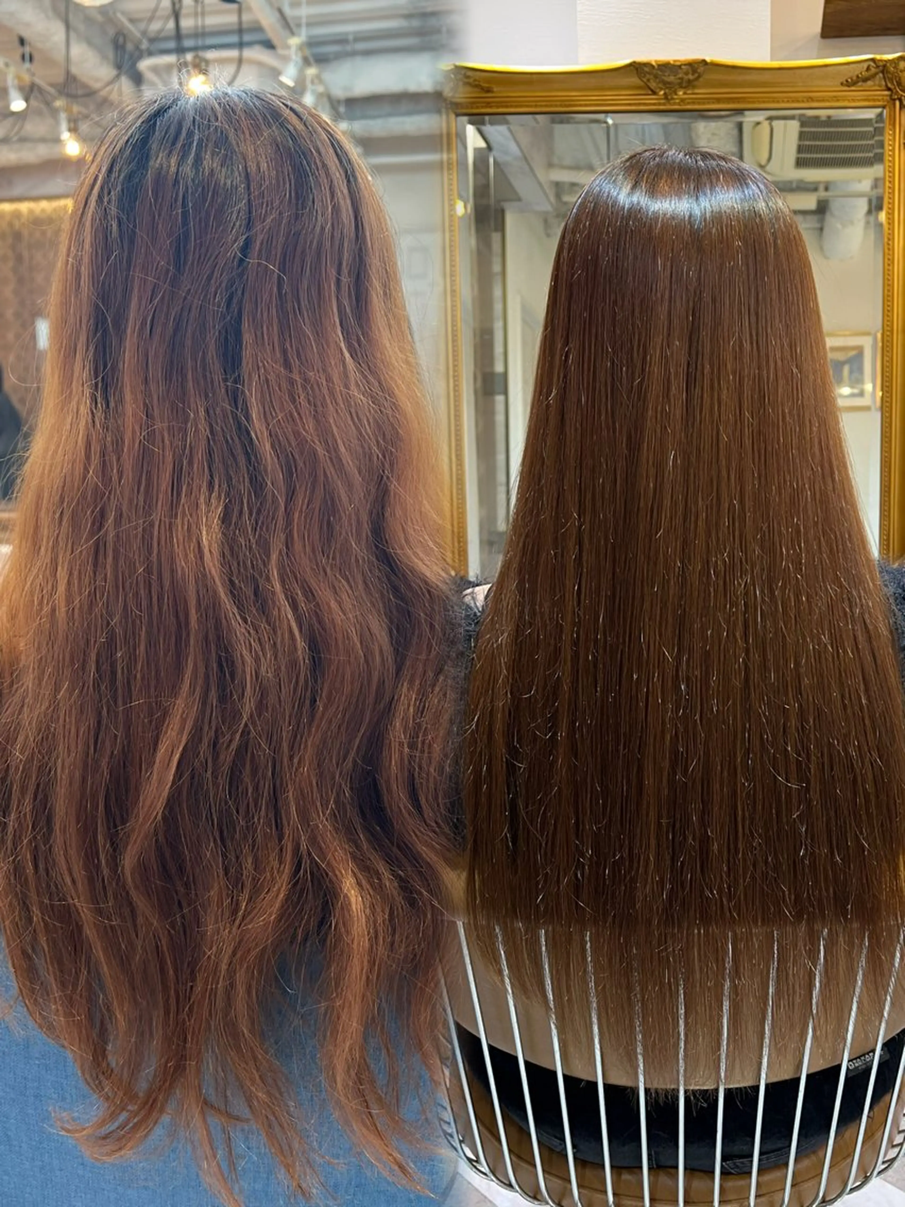 ロング 縮毛矯正 カット ヘアカラー 縮毛矯正 トリートメント ‎🤍レイヤー/ 縮毛矯正🖤菊池瑛士のヘアスタイル