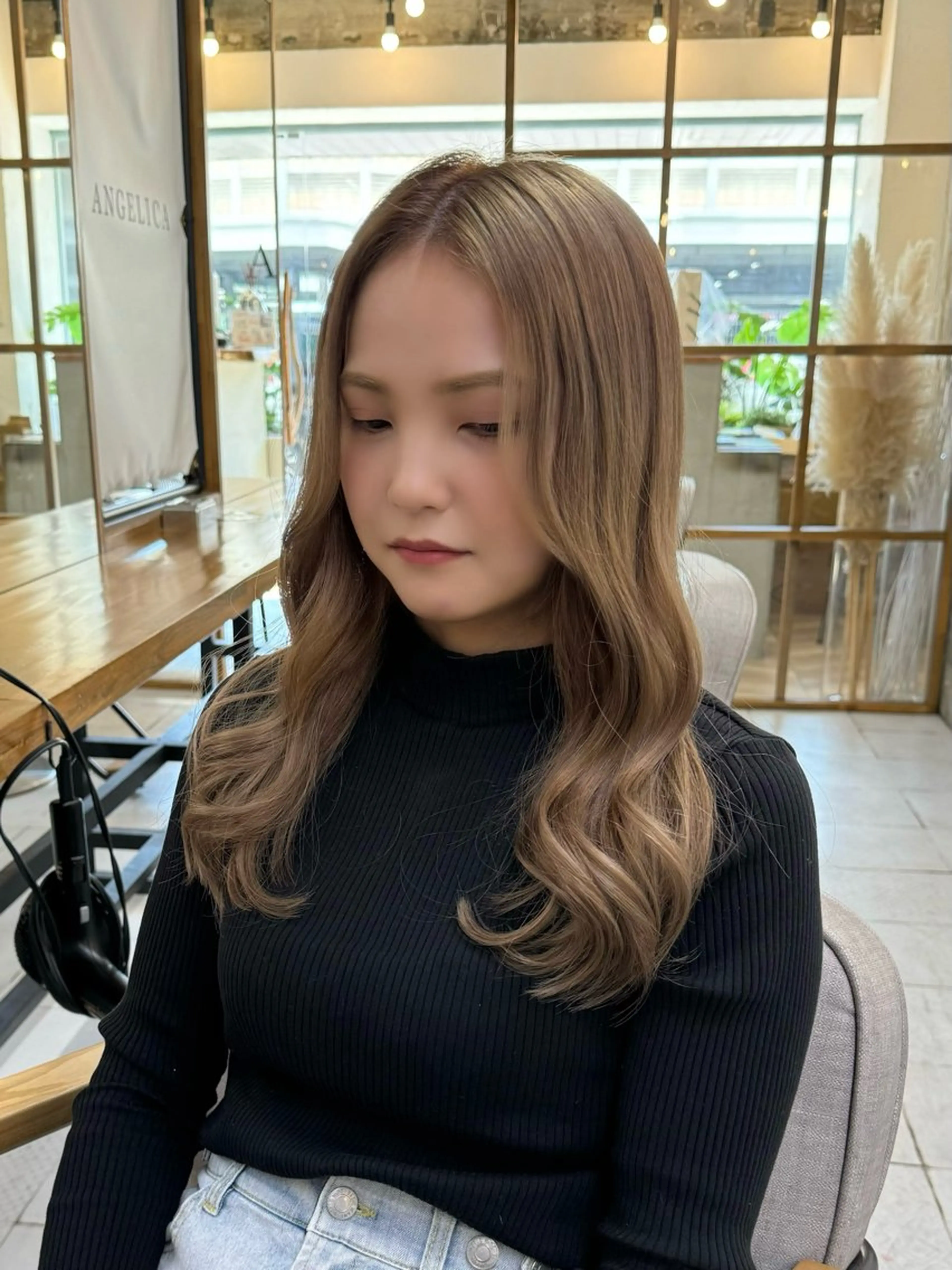ロング カラー ヘアアレンジ 透明感カラー ハッシュカット 髪質改善 韓国風ヘア レイヤーカット ヘアカラー 韓国レイヤーカット★ 小林大樹のヘアスタイル