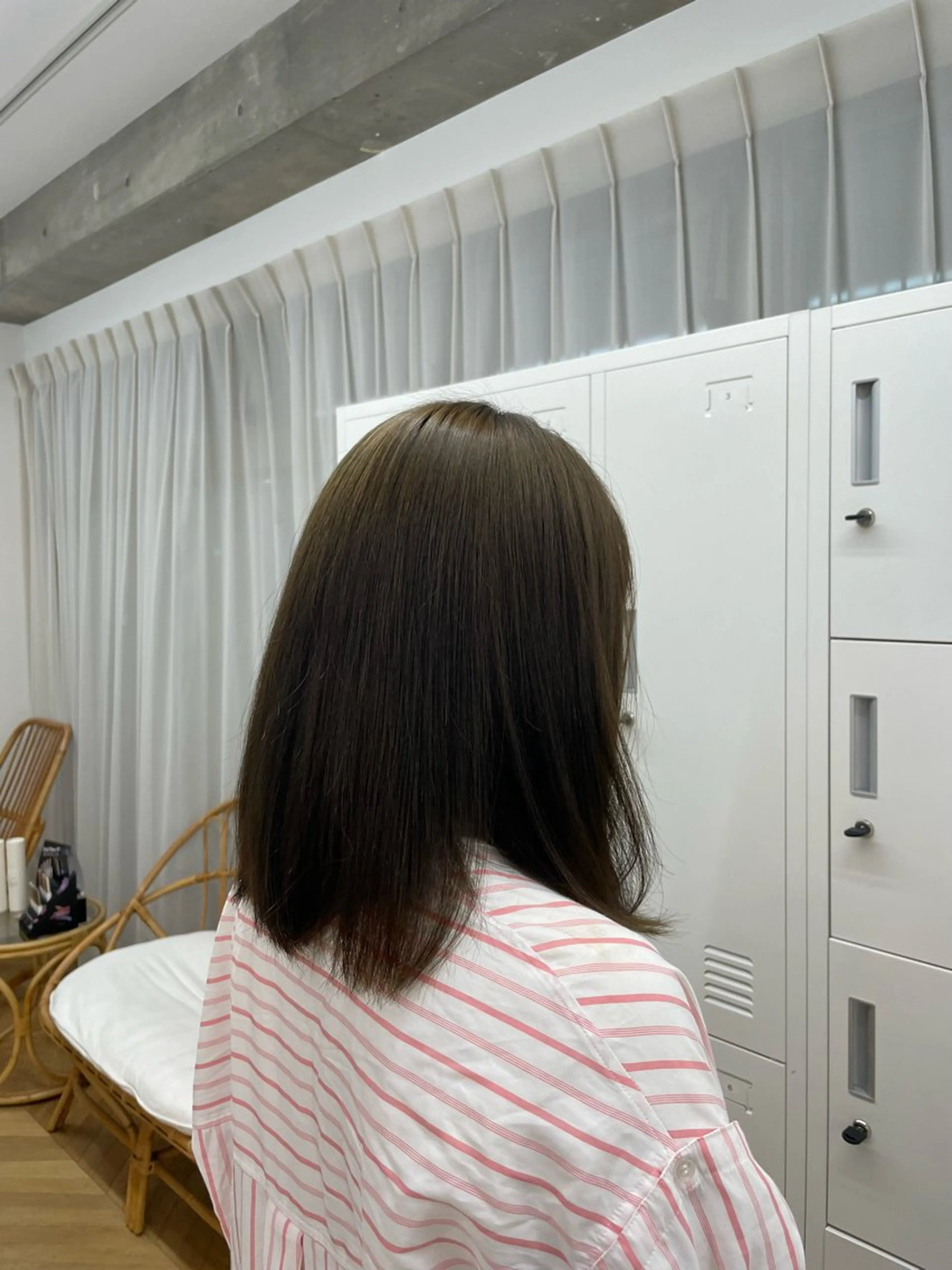 カラー ブラウンカラー オリーブブラウン cirrus 🌻 misakiのヘアスタイル