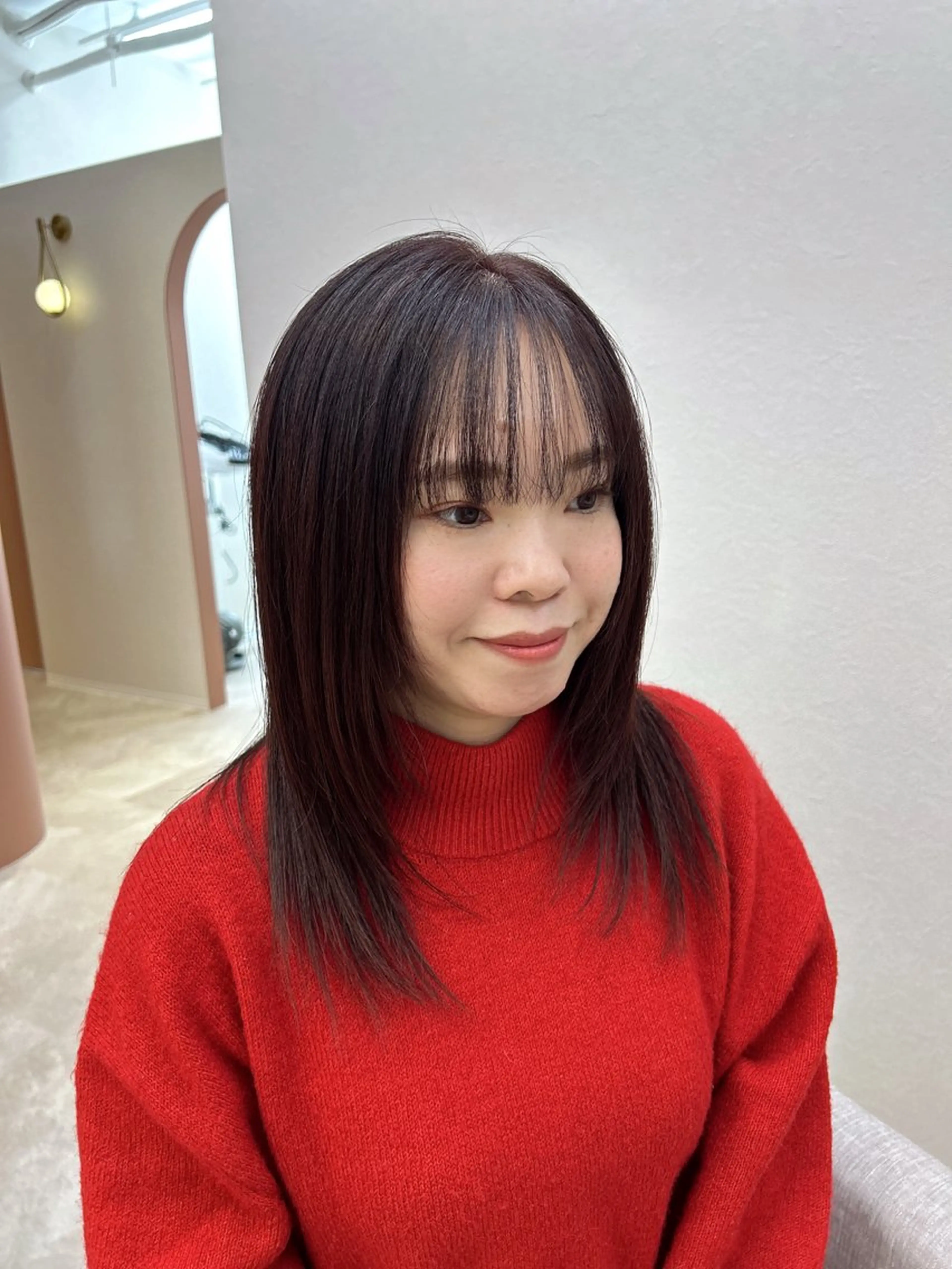 ミディアム カラー カット ヘアカラー トリートメント 佐合 梨花 / eau〈オー〉のヘアスタイル